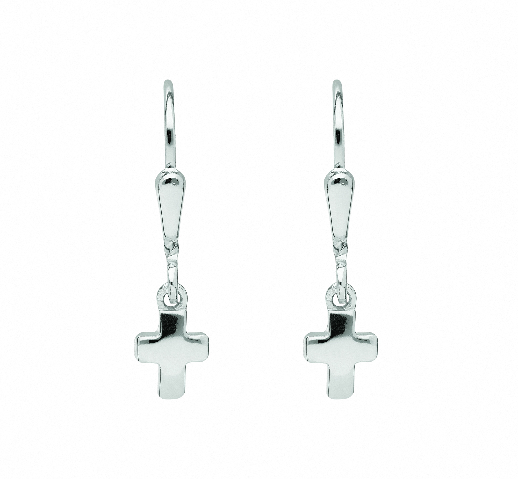 Adelia´s Paar Ohrhänger »1 Paar 925 Silber Ohrringe / Ohrhänger Kreuz«,  Silberschmuck für Damen & Herren | BAUR