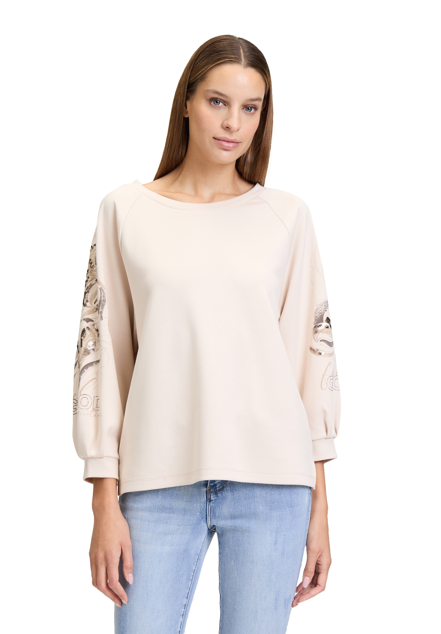 Betty Barclay 3/4-Arm-Shirt "Betty Barclay Damen Sweatshirt mit Trompetenär günstig online kaufen