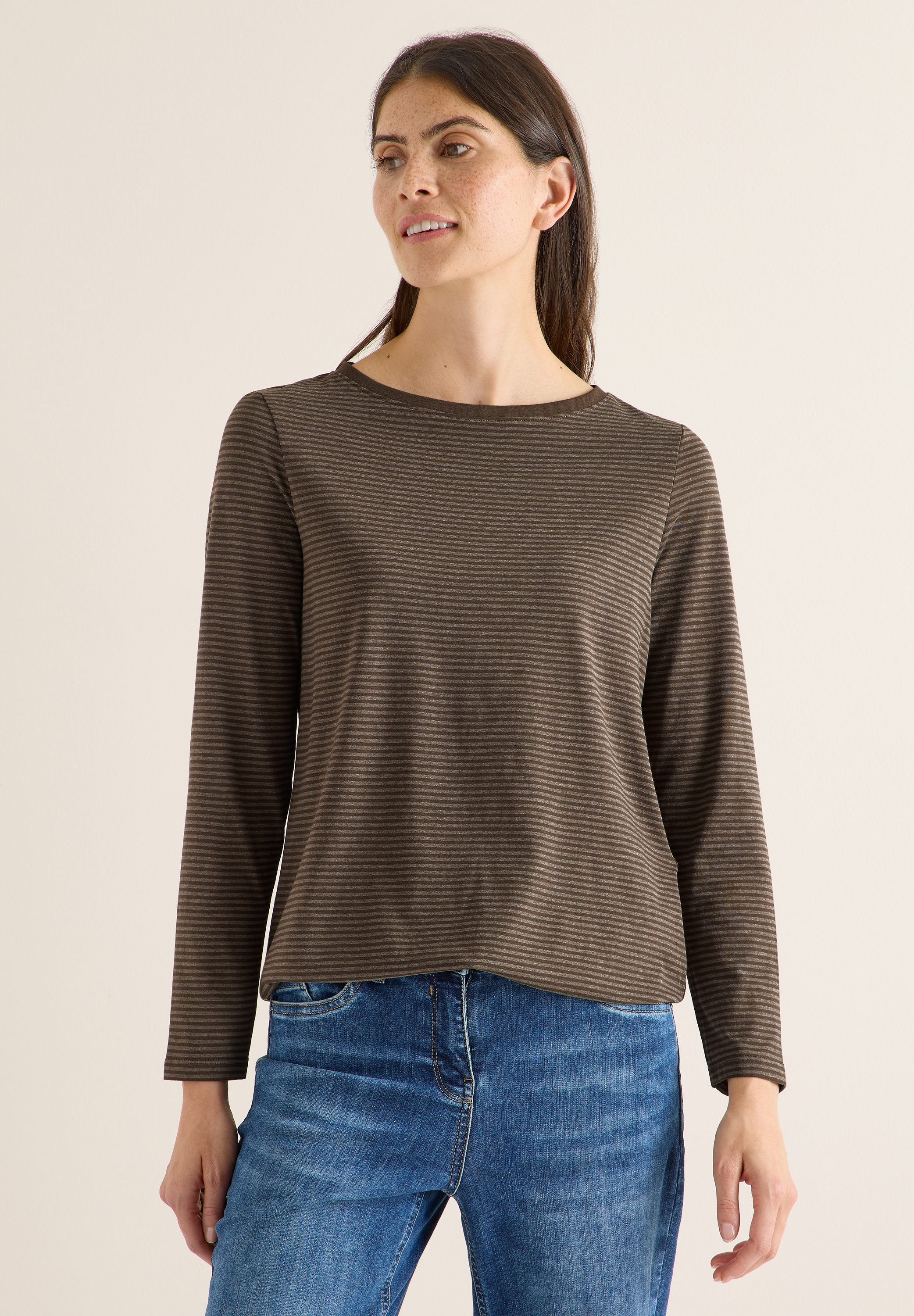 Cecil Langarmshirt im soften Baumwoll-Mix günstig online kaufen