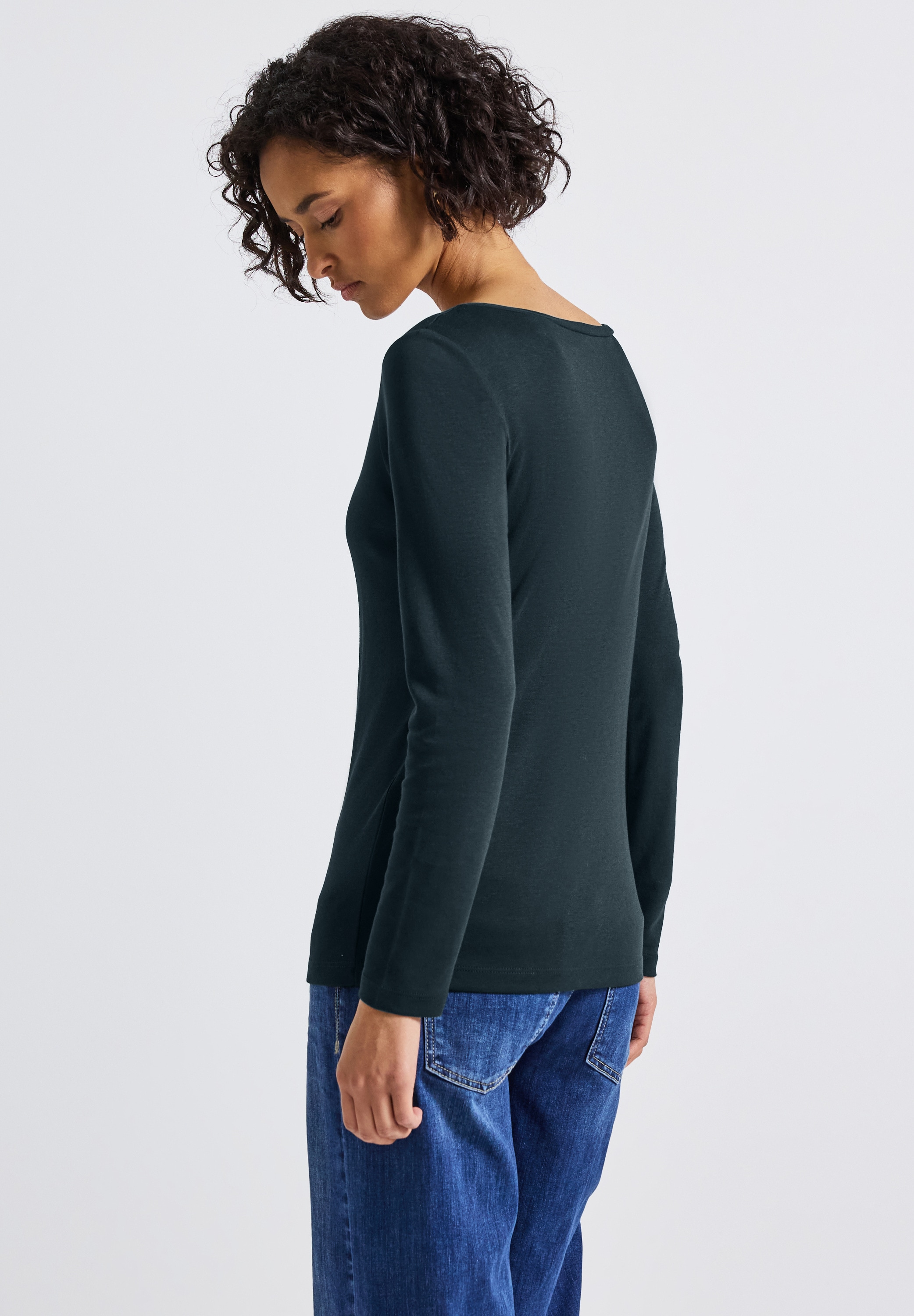STREET ONE Langarmshirt, im soften Baumwoll-Mix