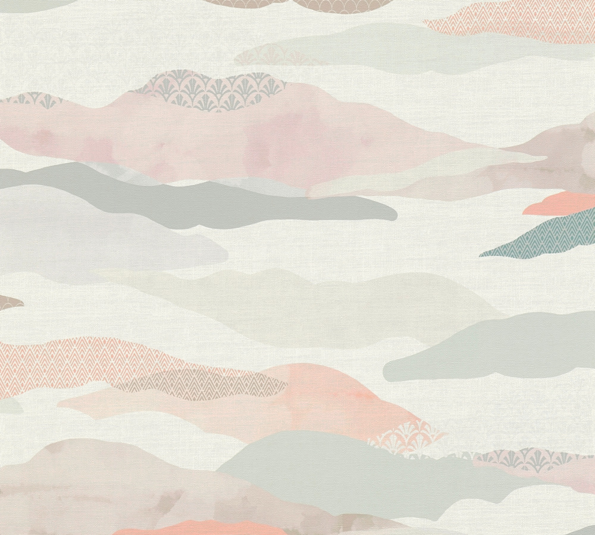 A.S. Création Vliestapete »PintWalls II Grafik-Tapete Mustertapete Wellen Wolken«, matt, Vliestapete Abstrakt für Schlafzimmer Küche Wohnzimmer Grafik Design