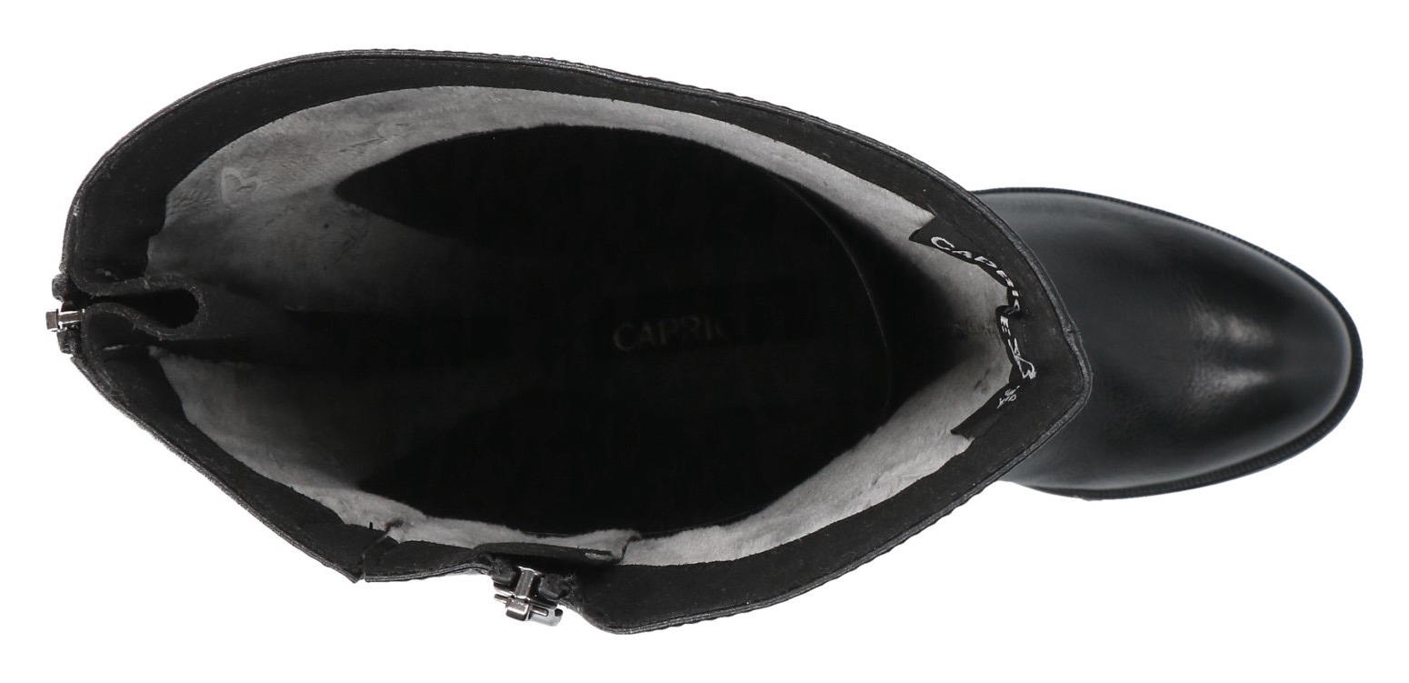 Caprice Stiefel, Blockabsatz, Langschaftstiefel, Businessstiefel, Innenreißverschluss