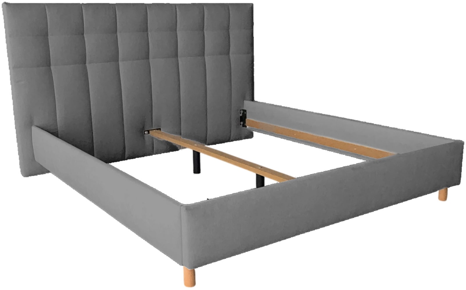 COLLECTION AB Polsterbett »CLASSIC Scandi erhältlich in der Breite 180x200cm« 3 Varianten: Rahmen, Rahmen + Rost oder Komplett-Set mit King-Matratze