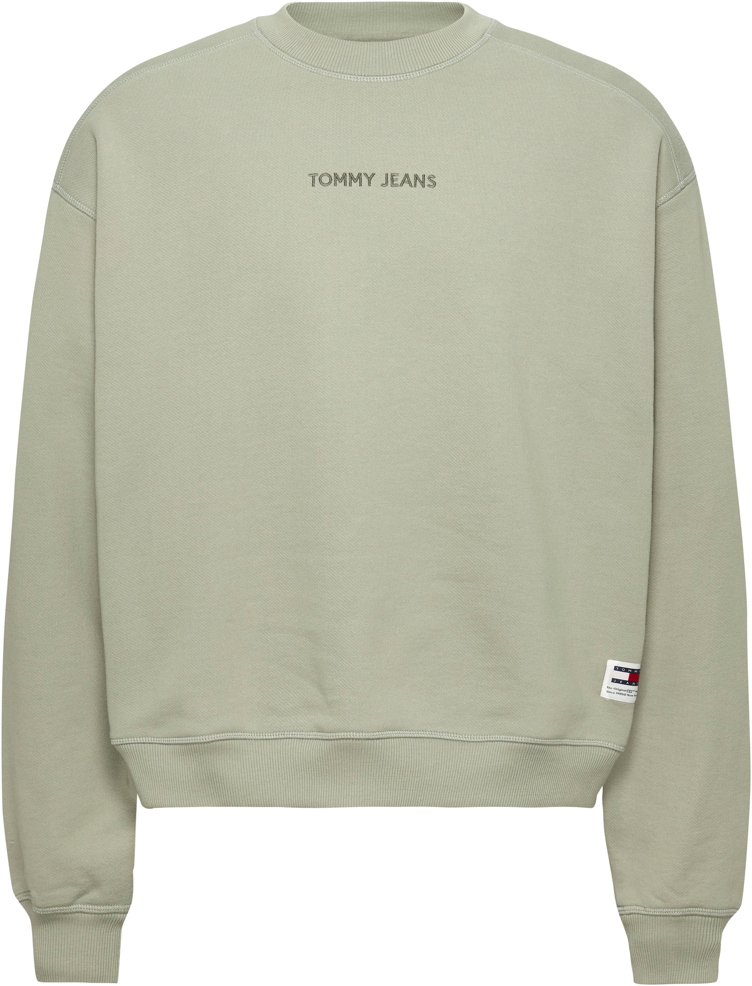 Tommy Jeans Sweater TJM BOXY NEW CLASSICS CREW EXT mit Print auf der Brust günstig online kaufen