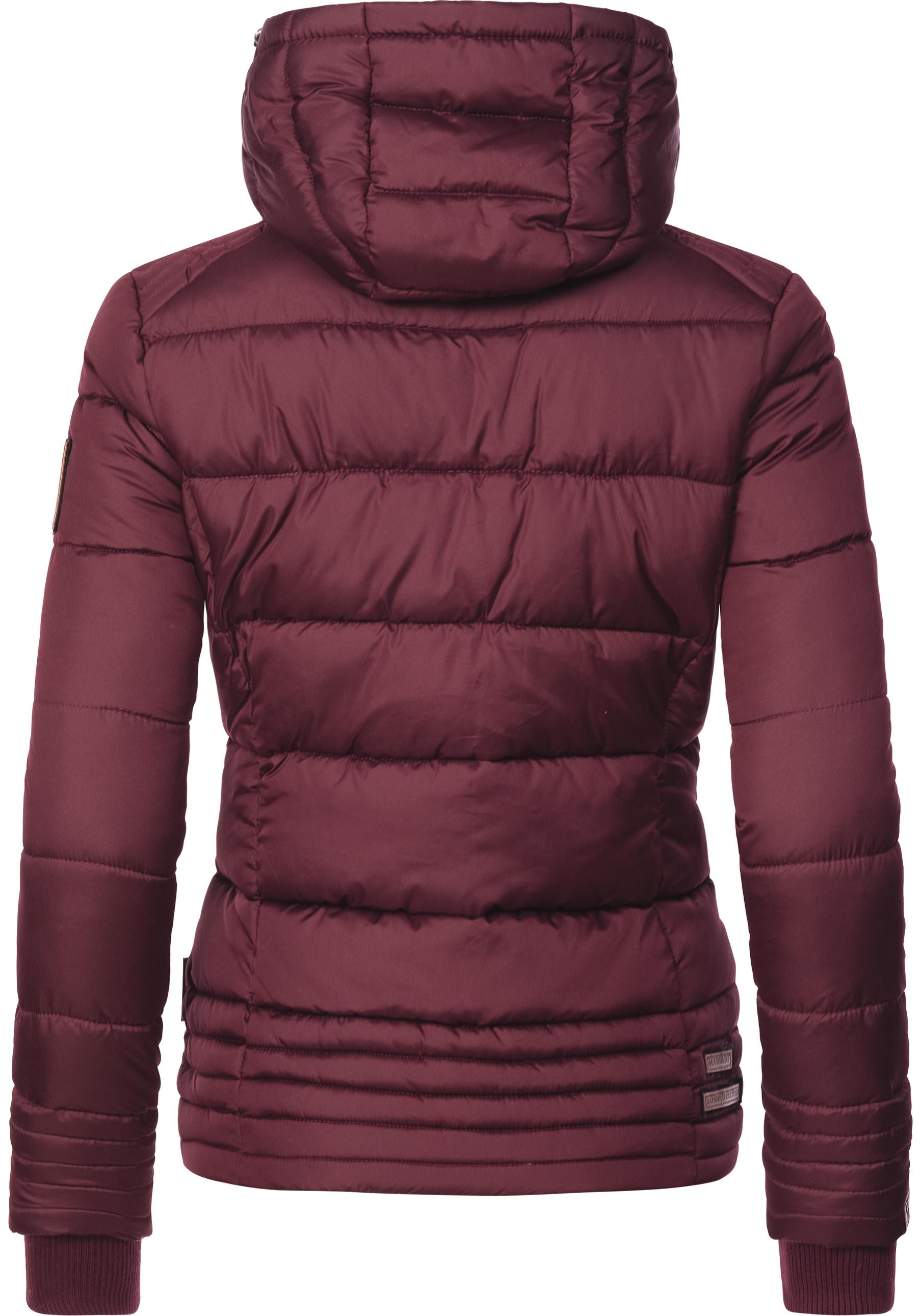 Marikoo Winterjacke »Sole«, mit Kapuze, modisch taillierte Damen Steppjacke für den Winter