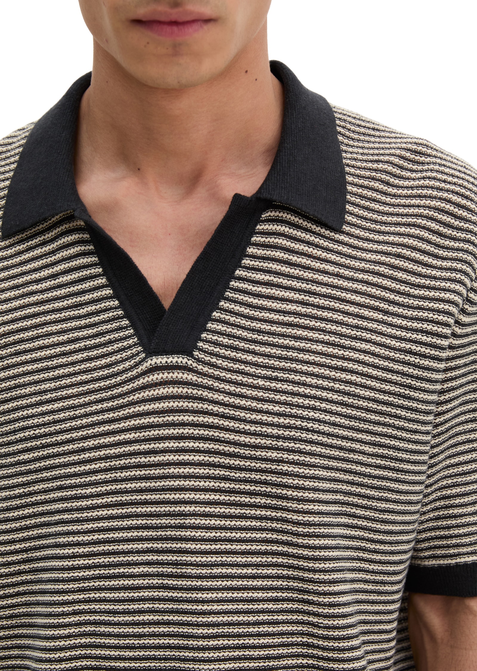 Marc O'Polo Poloshirt »aus Bio-Baumwolle und Leinen«