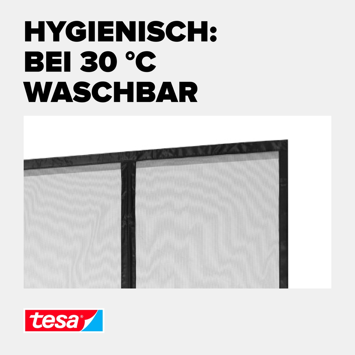tesa Insektenschutz-Vorhang »Insect Stop Magnetvorhang selbstschließend, S - 0,80 m x 2,00 m«, Insektenschutzvorhang mit Magneten - für Balkon- und Terrassentüren