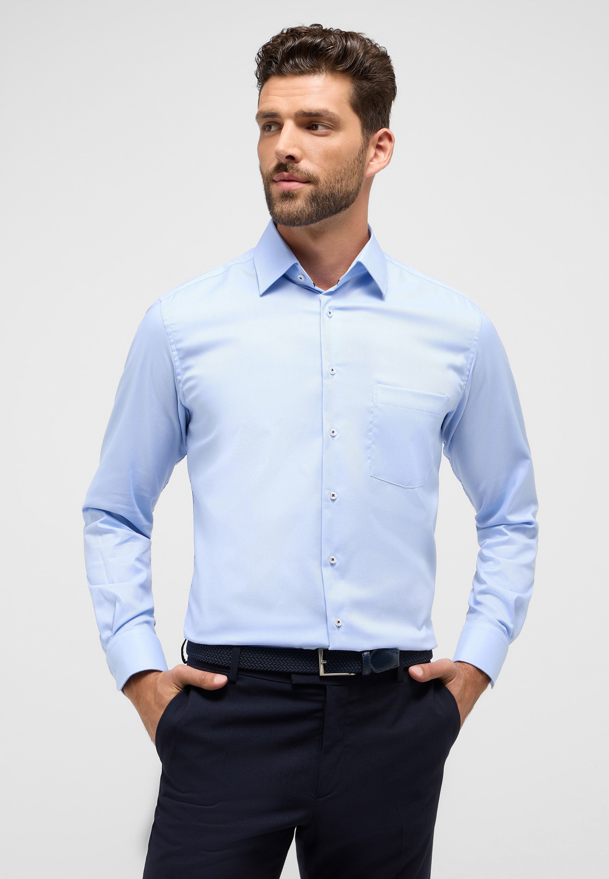 Eterna Langarmhemd "MODERN FIT", NON IRON (bügelfrei) günstig online kaufen