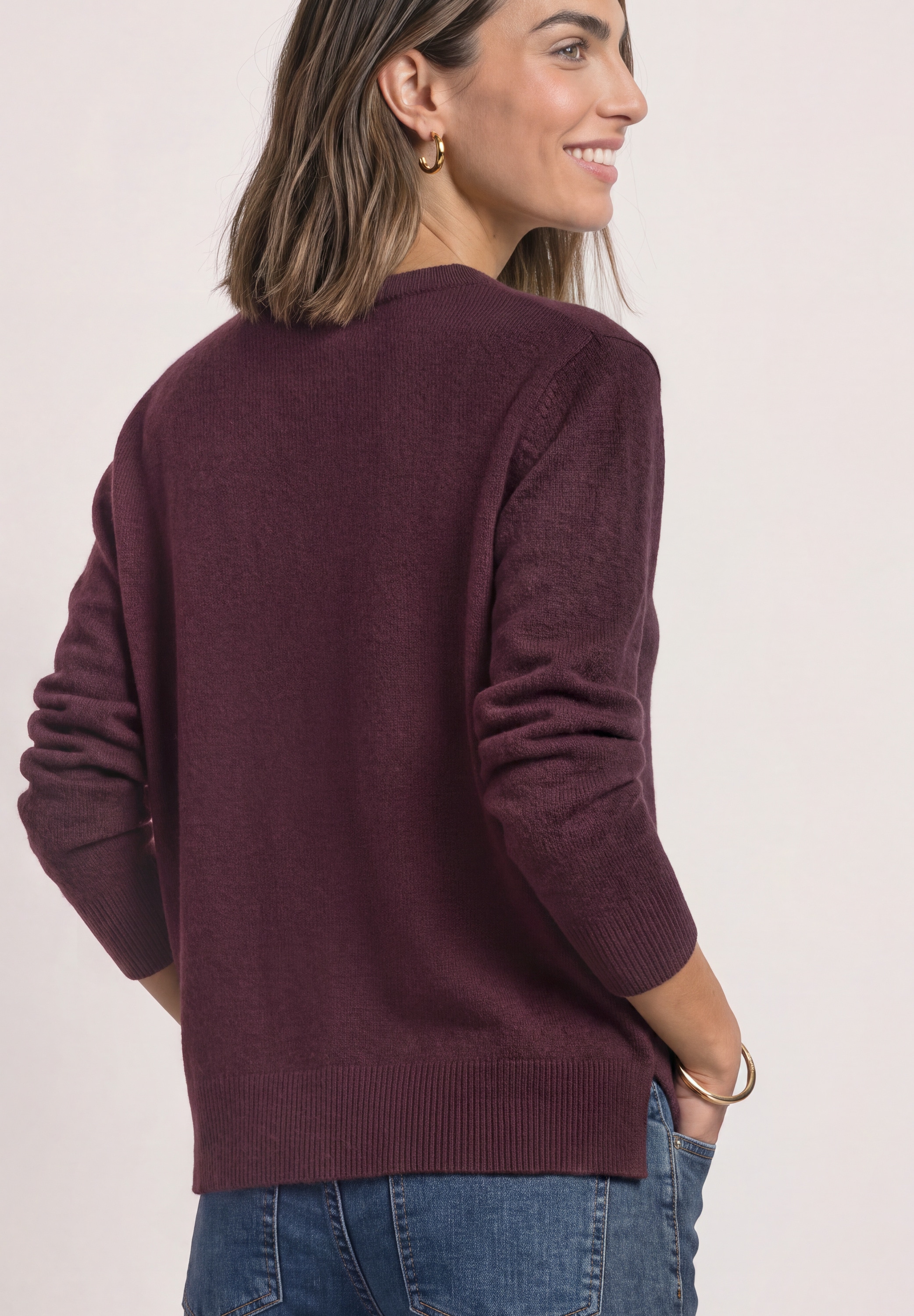 STREET ONE Strickpullover mit U-Boot-Ausschnitt