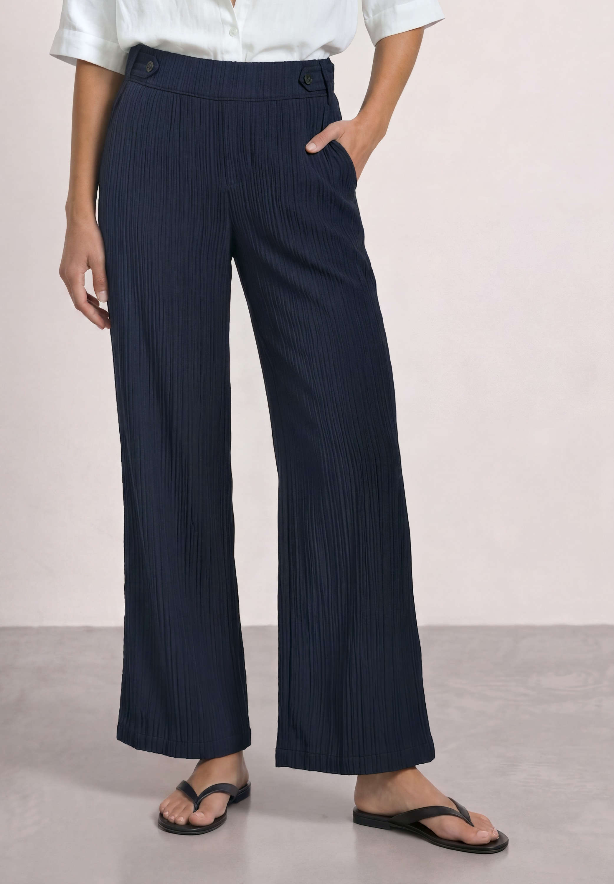 STREET ONE Stoffhose mit Wide Legs