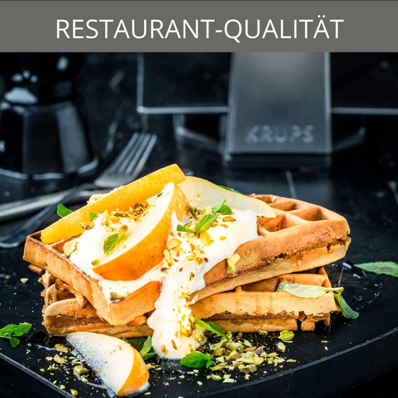 Krups Waffeleisen "Professional, für 2 dicke Waffeln, spülmaschinengeeignet günstig online kaufen