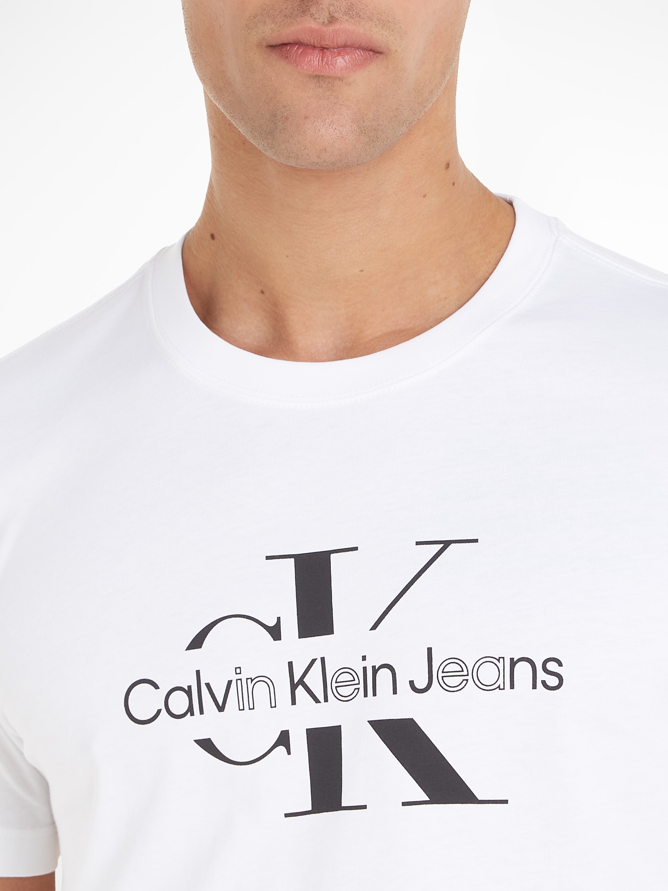 Calvin Klein Jeans T-Shirt »DISRUPTED OUTLINE MONOLOGO TEE«, mit Logodruck