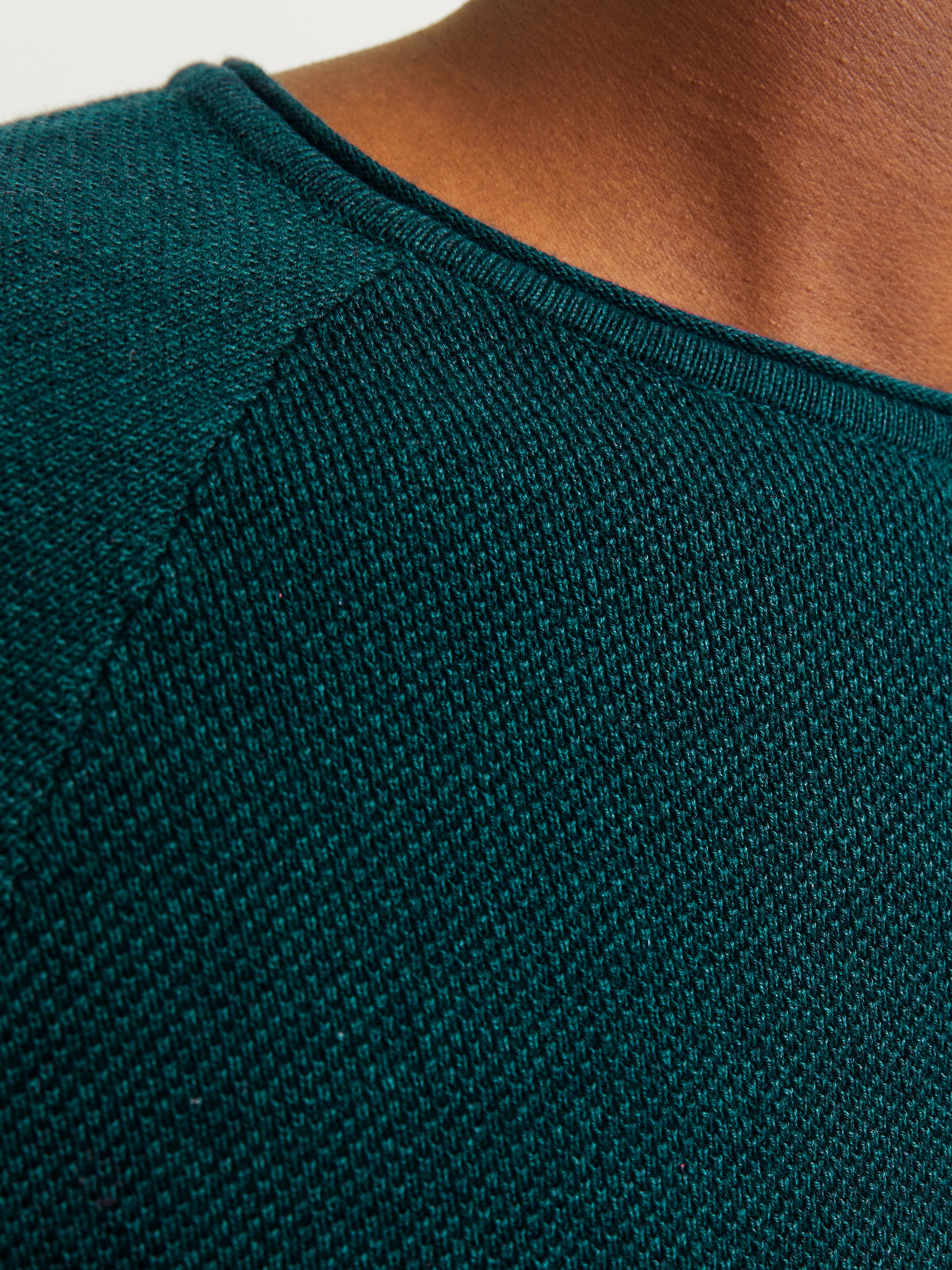 Jack & Jones Rundhalspullover "JJEHILL KNIT CREW NECK NOOS", mit Strukturst günstig online kaufen