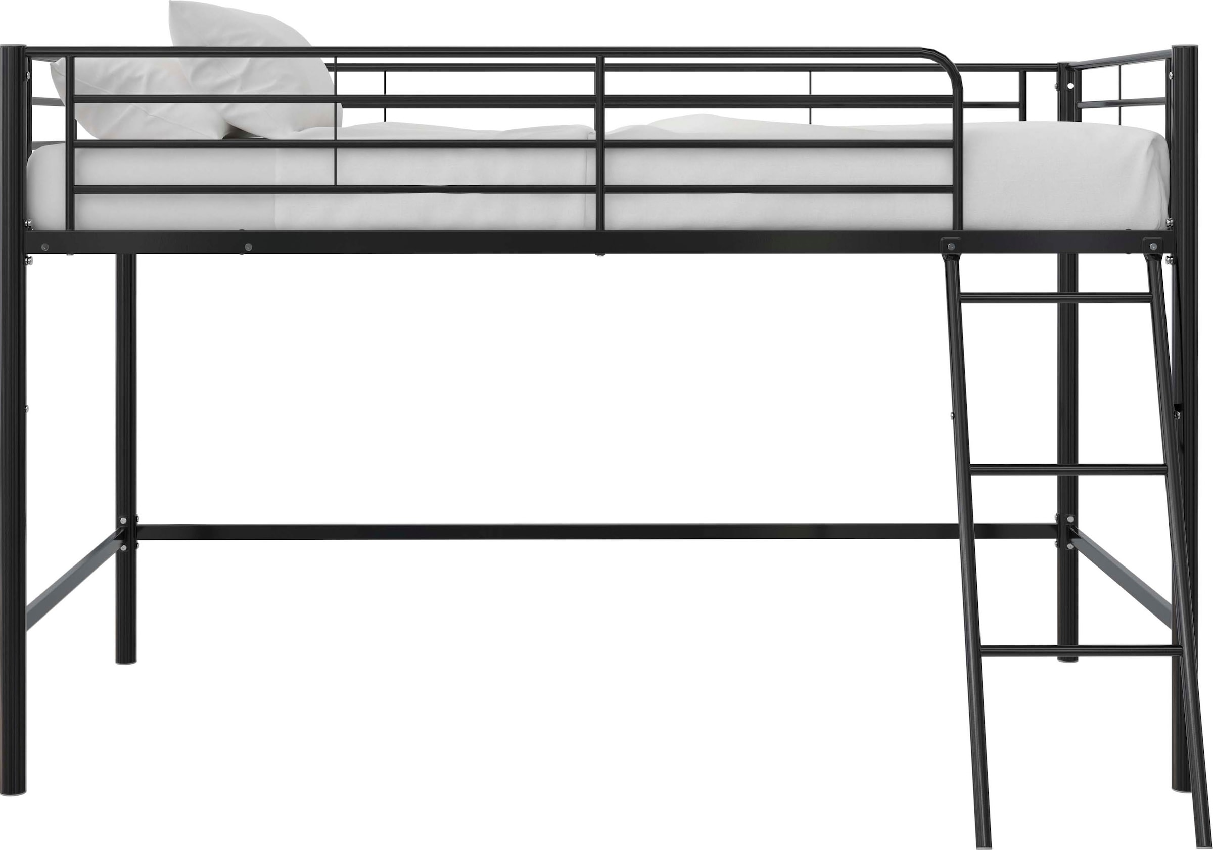 Lüttenhütt Hochbett »Nils«, mit Lattenrost und Leiter, Matratzengröße 90x200 cm, Höhe 129 cm
