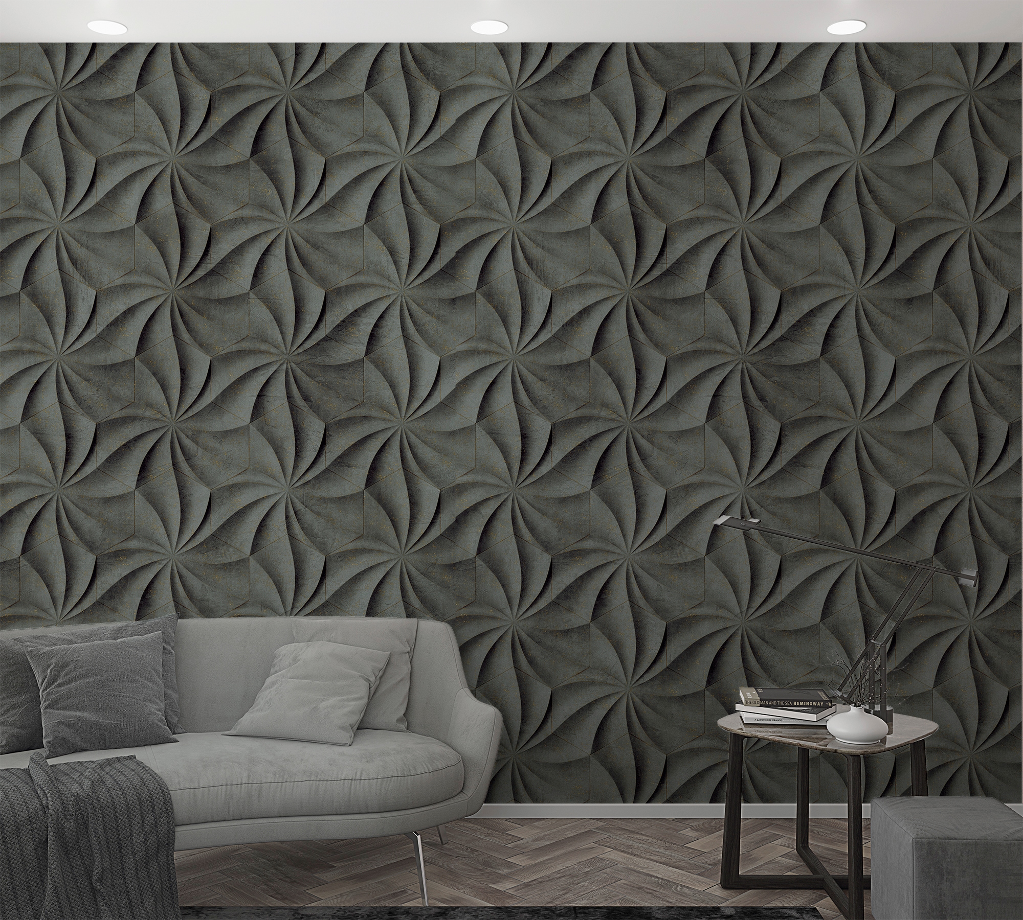 Marburg Fototapete, 3D-Optik, moderne Tapete für Wohnzimmer Schlafzimmer Küche