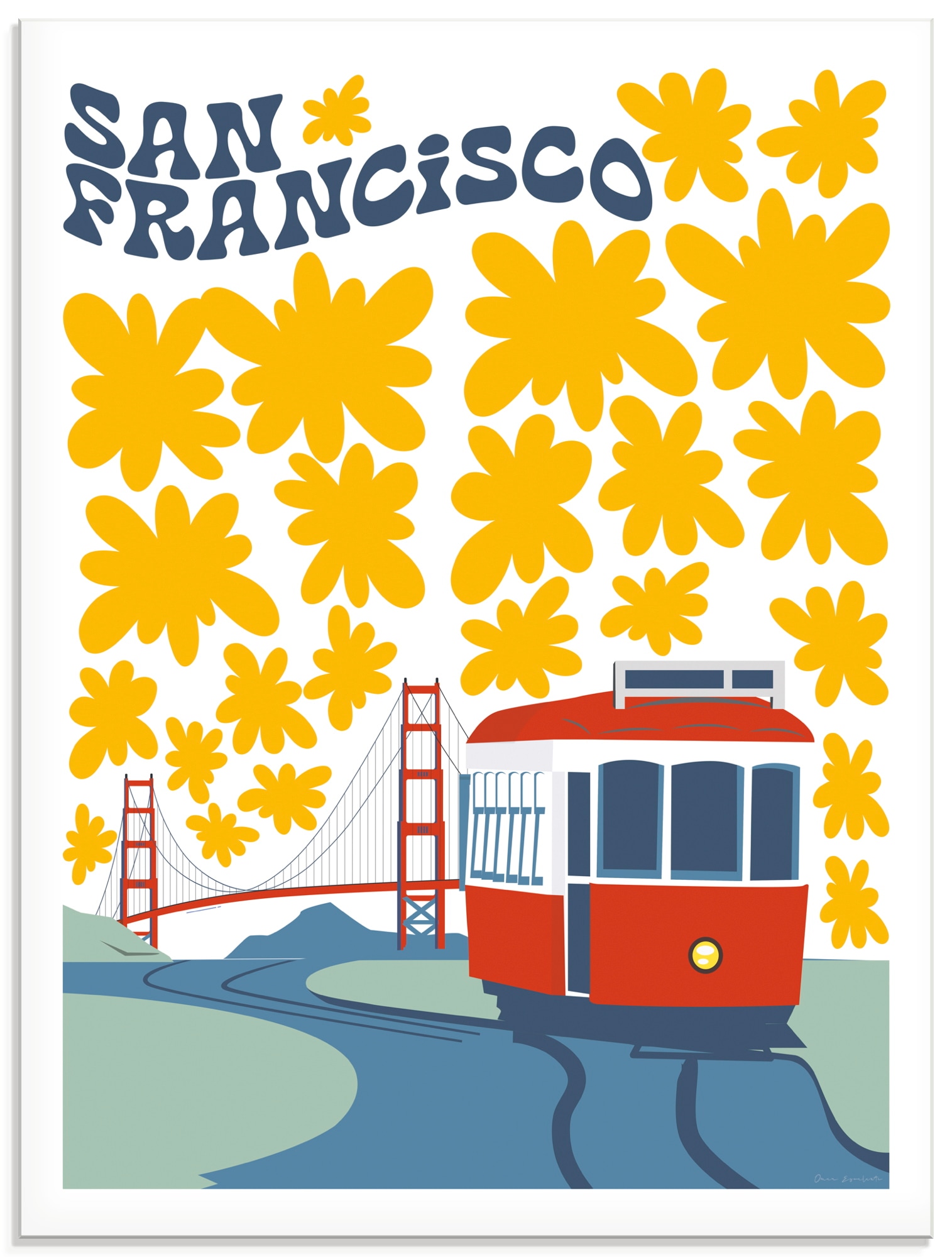 Glasbild ARTLAND "San Francisco", farbe bild(er): farbig, B:45cm H:60cm, Bilder, in verschiedenen Größen