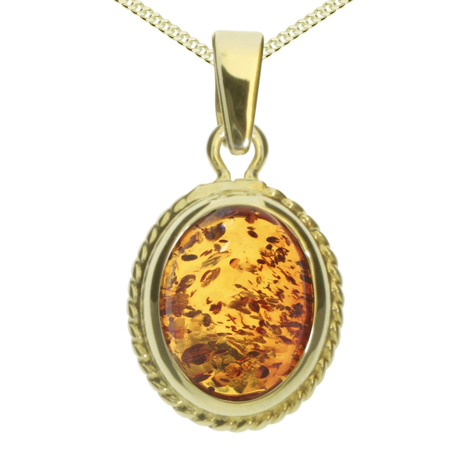 Kette mit Anhänger OSTSEE-SCHMUCK "Ostsee-Schmuck Kette mit Anhänger Jolin Kette mit Anhänger Jolin" Gr. 42, gold, Halsketten, Damen, 42cm, Gelbgold 333, L: 42
