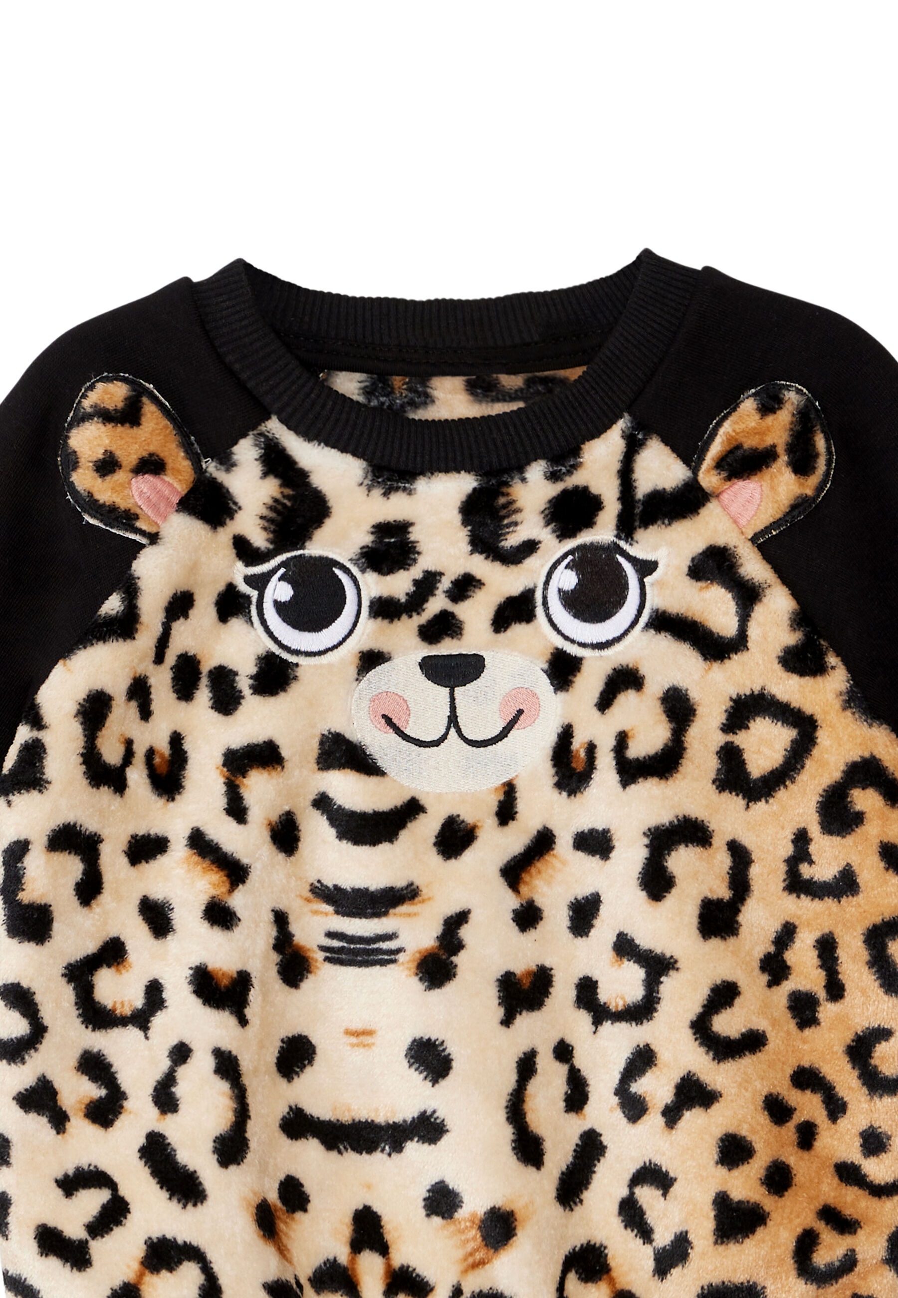Denokids Hausanzug »Plush Leopard«, (2 tlg.), mit Leopardenmuster