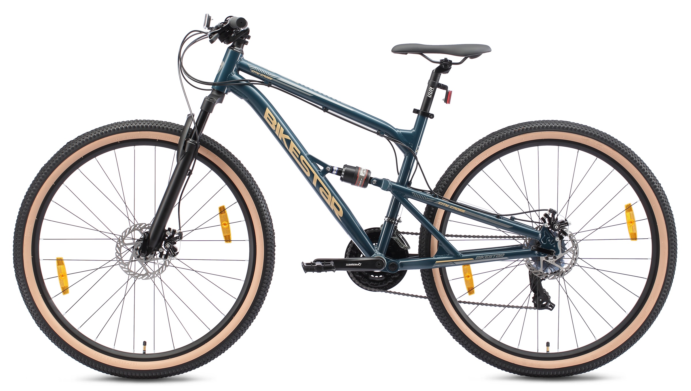 Bikestar Mountainbike 21 Gang Shimano RD-TY300 Schaltwerk Kettenschaltung für Damen und Herren, Kettenschaltung