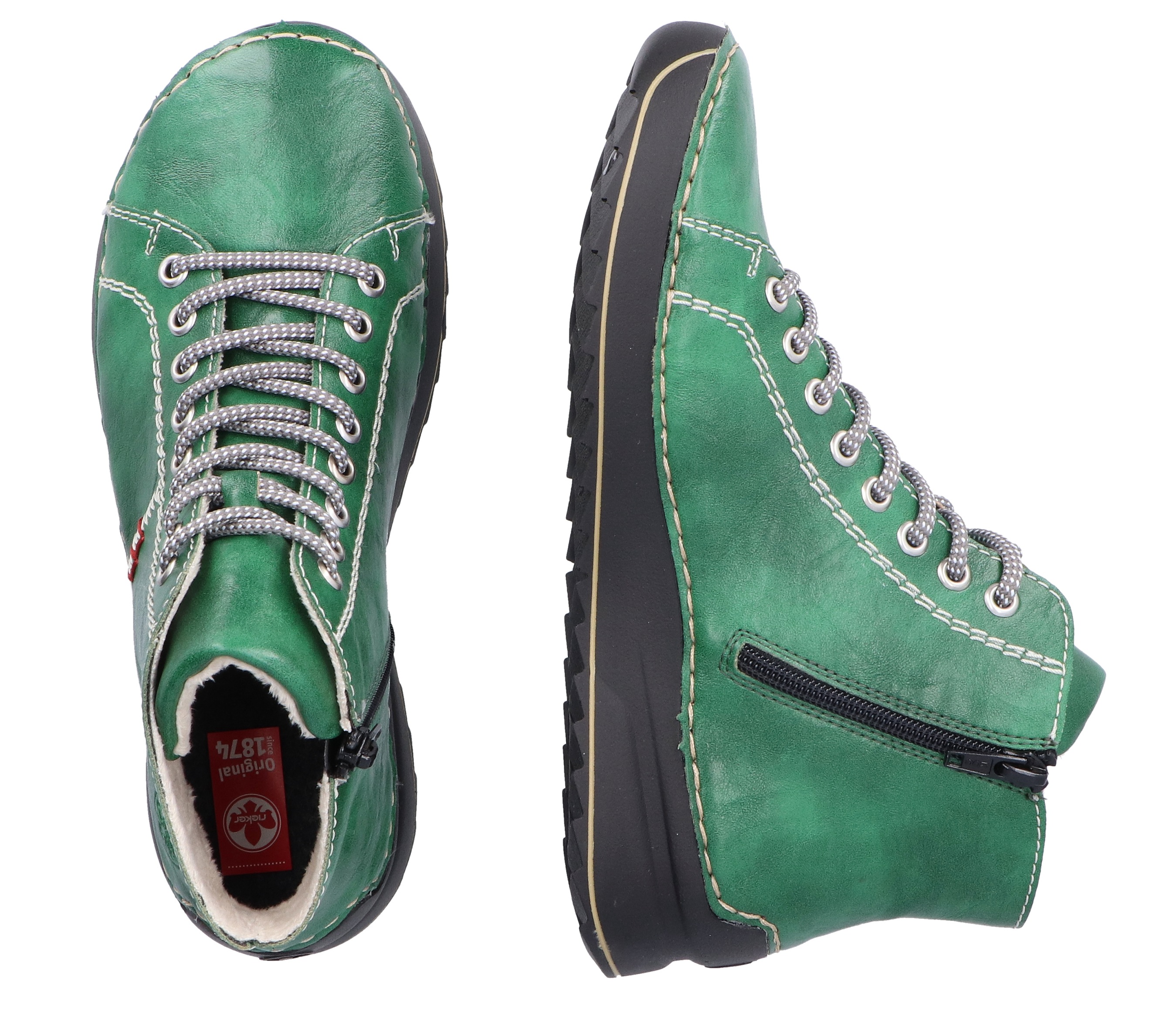 Thumbnail - Rieker Schnürboots Schnürstiefelette, High Top Sneaker, Plateauboots mit Profilsohle