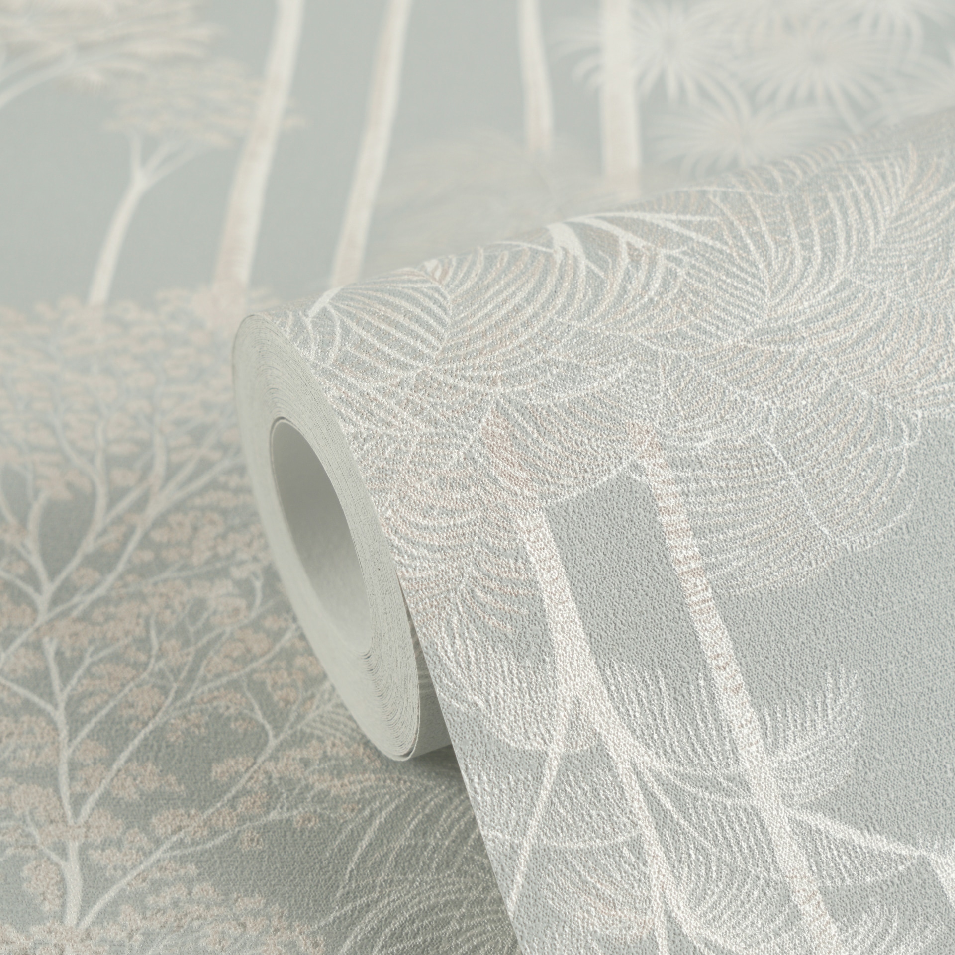 A.S. Création Vliestapete »Cuba II Golden Forest« Retro | floral | tropisch leicht strukturiert Dezentes Waldmotiv mit stilisierten Bäumen und sanfter Tiefe
