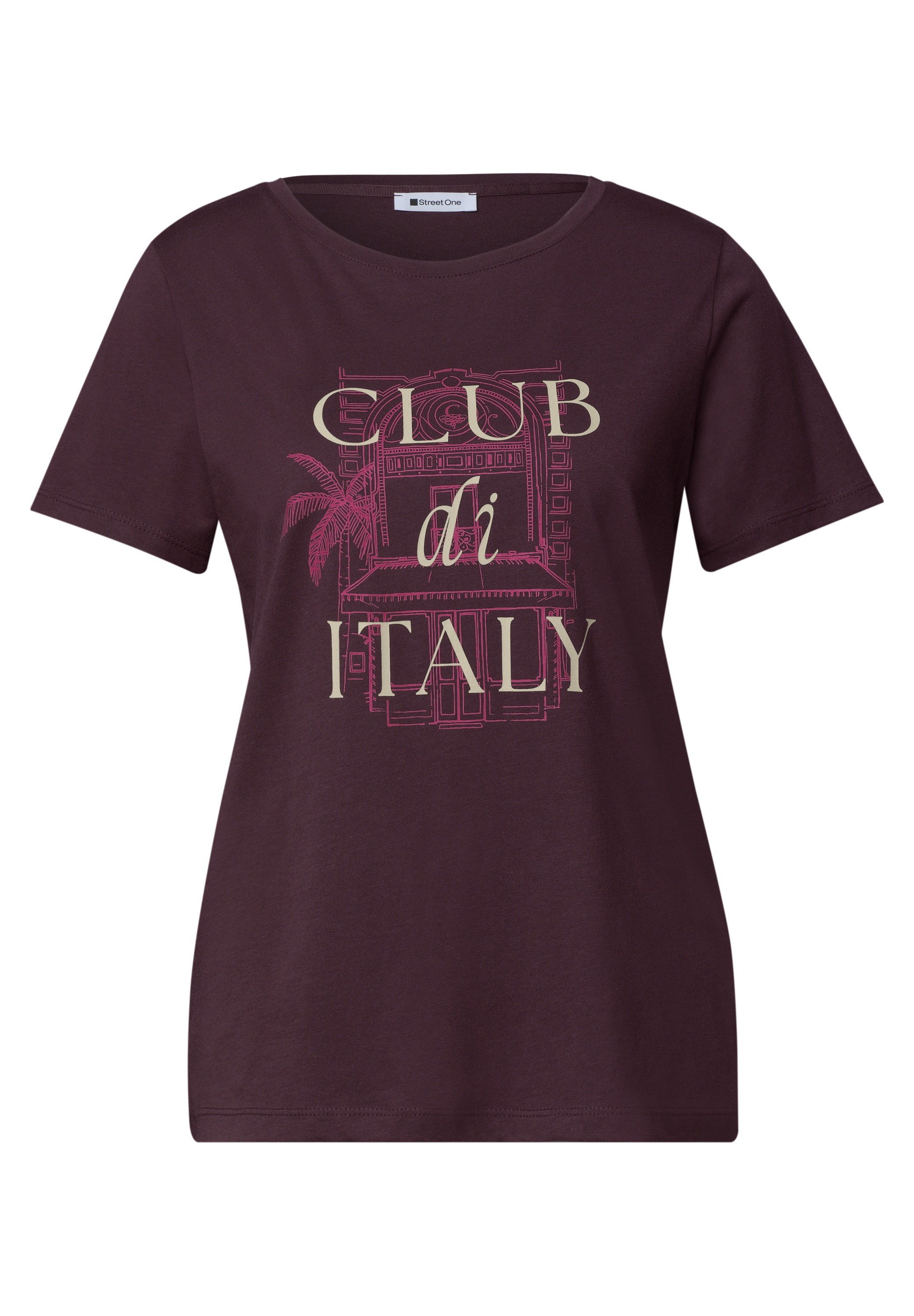 STREET ONE Kurzarmshirt Sommershirt mit Artwork