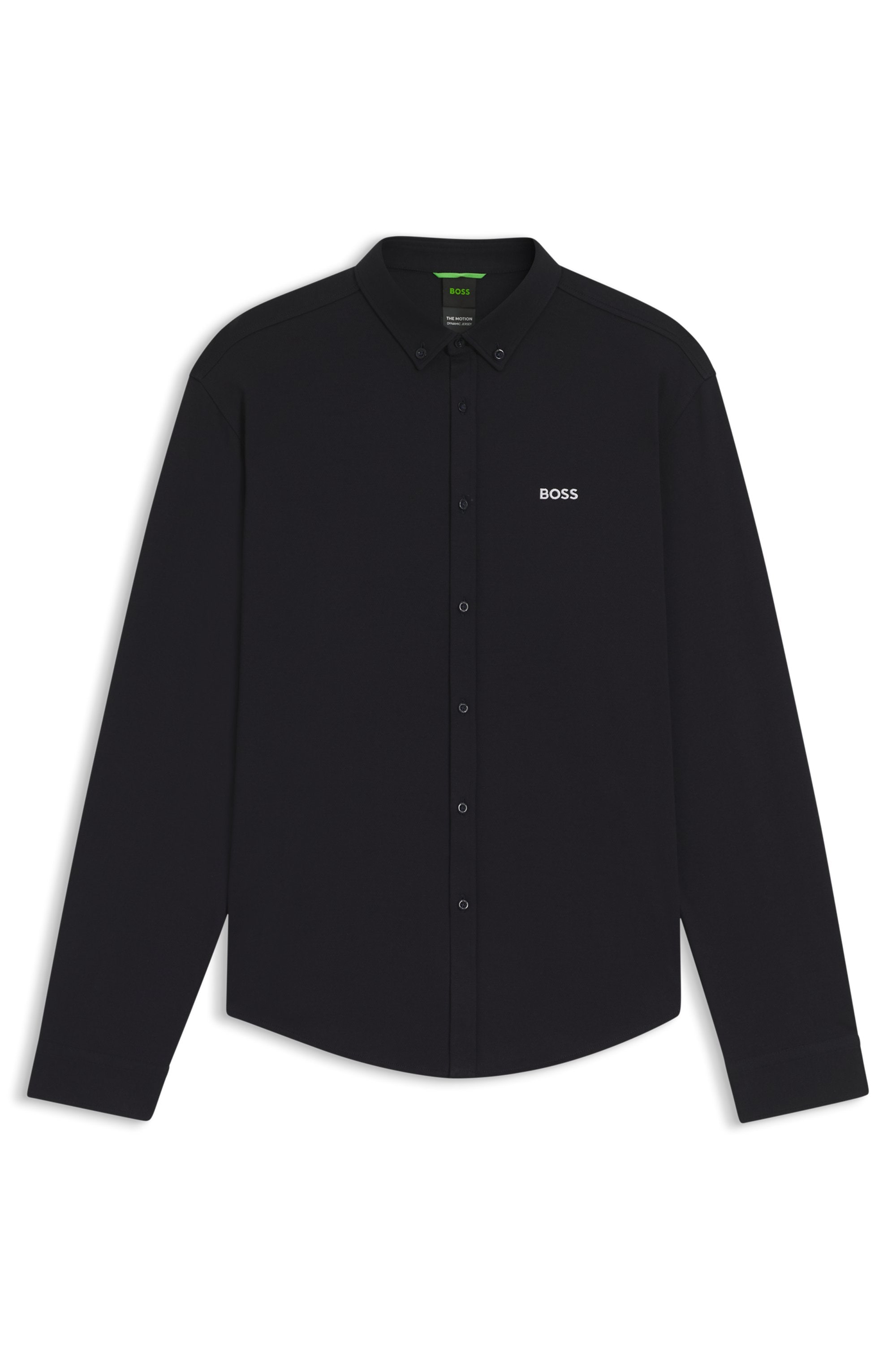 BOSS GREEN Langarmhemd »B Motion L«, softe Baumwolle, Vier-Wege-Stretch, knitterfrei