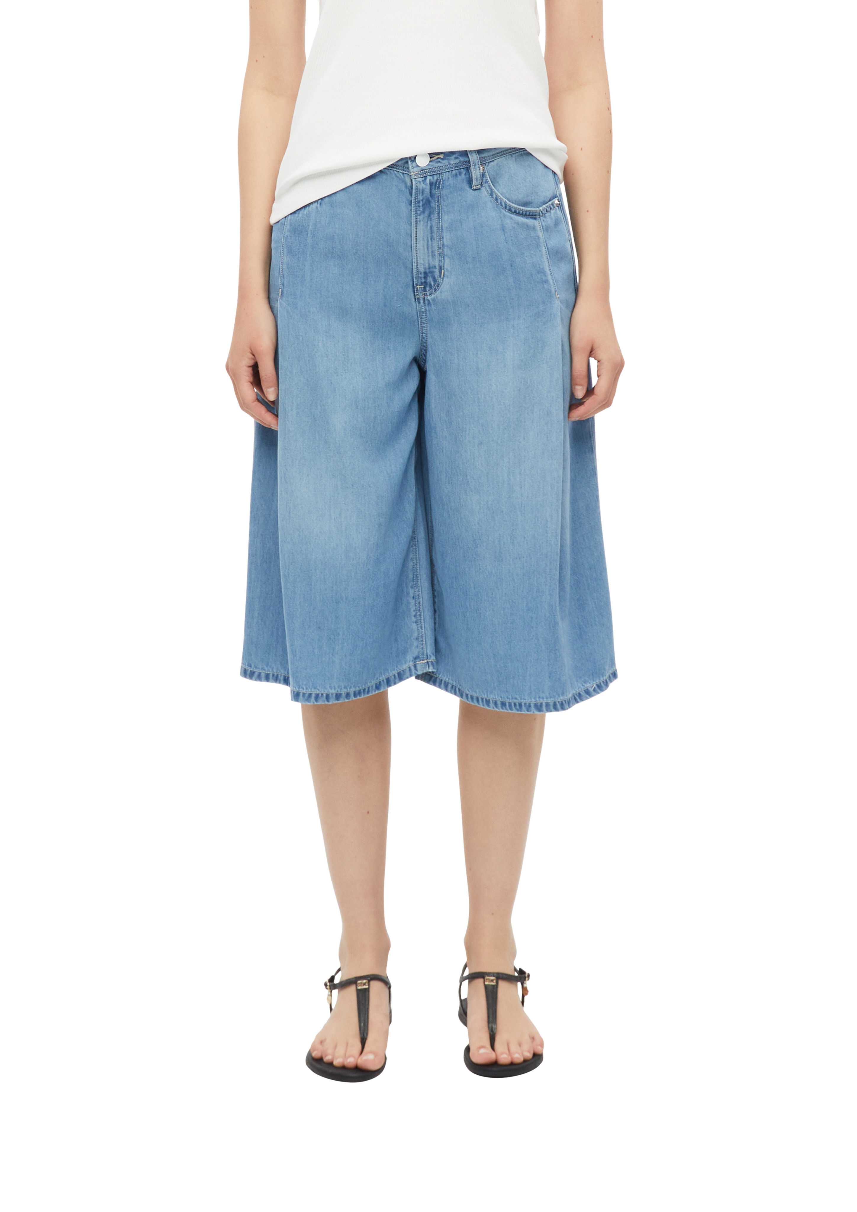 s.Oliver Bermudas "Style Suri" Jeans-Hosenrock - kniebedeckend
