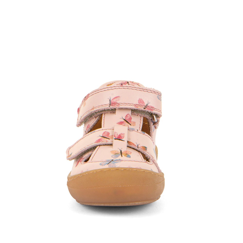 Sandale FRODDO "Ollie Sandal", Mädchen, Gr. 23, schmetterling, rosa, Leder, bedruckt, Schuhe Sandale, Babyschuh, Klettschuh, Lauflernschuh mit luftigen Löchern 3