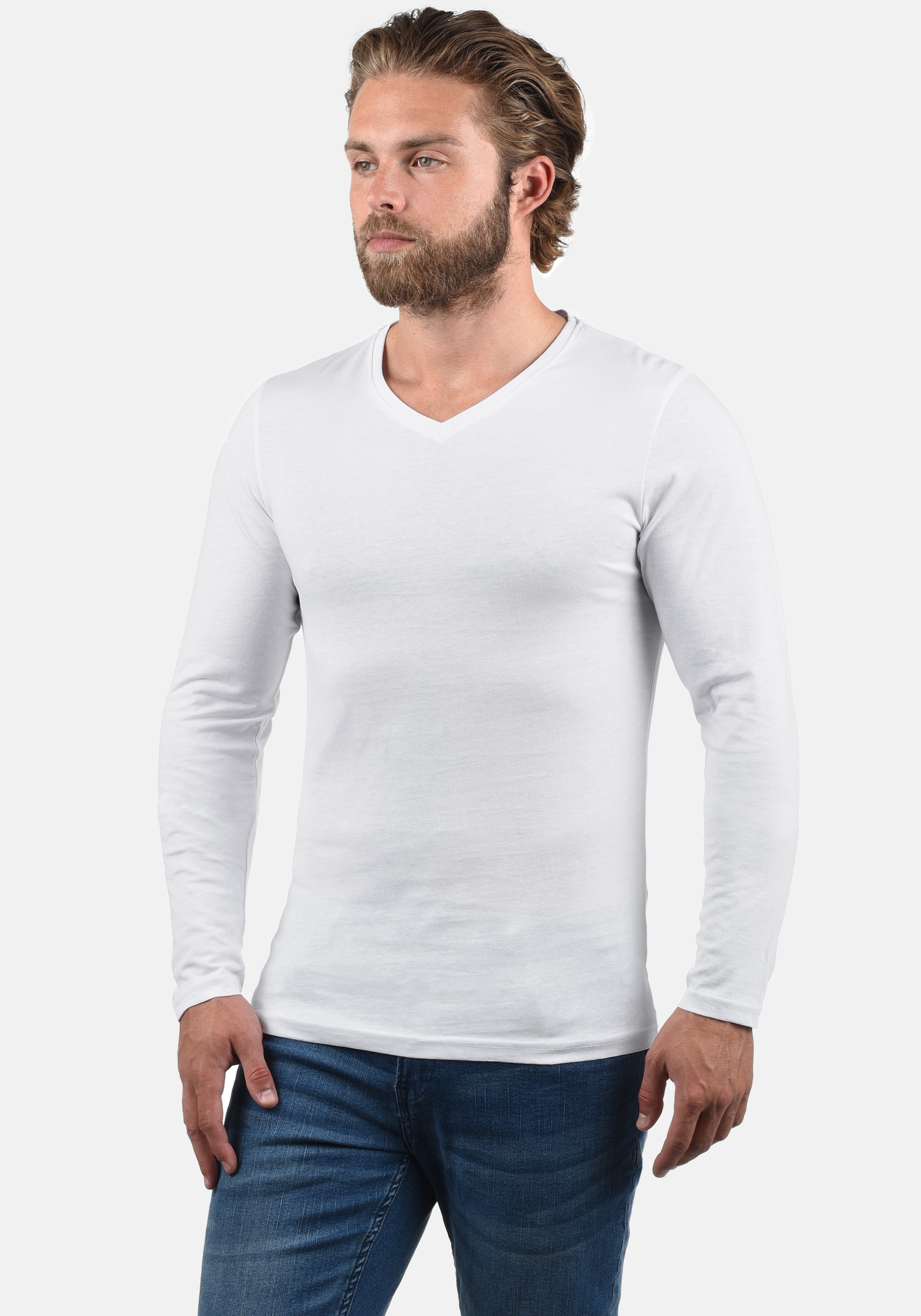 !Solid V-Ausschnitt-Pullover »V-Shirt SDBasil«