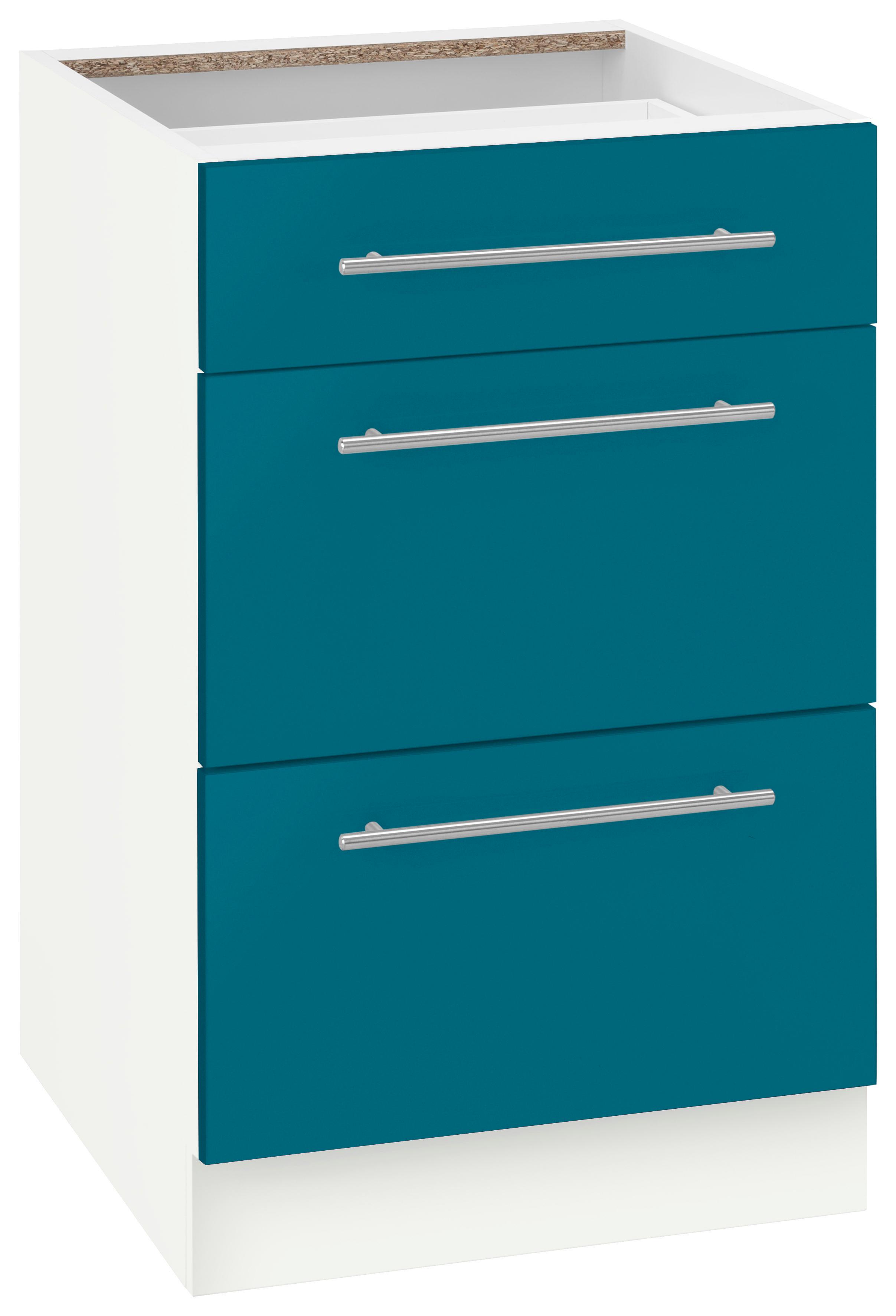 wiho Küchen 1100000002199 "Flexi2, Breite 50 cm" 1 Schubkasten, 2 Auszüge