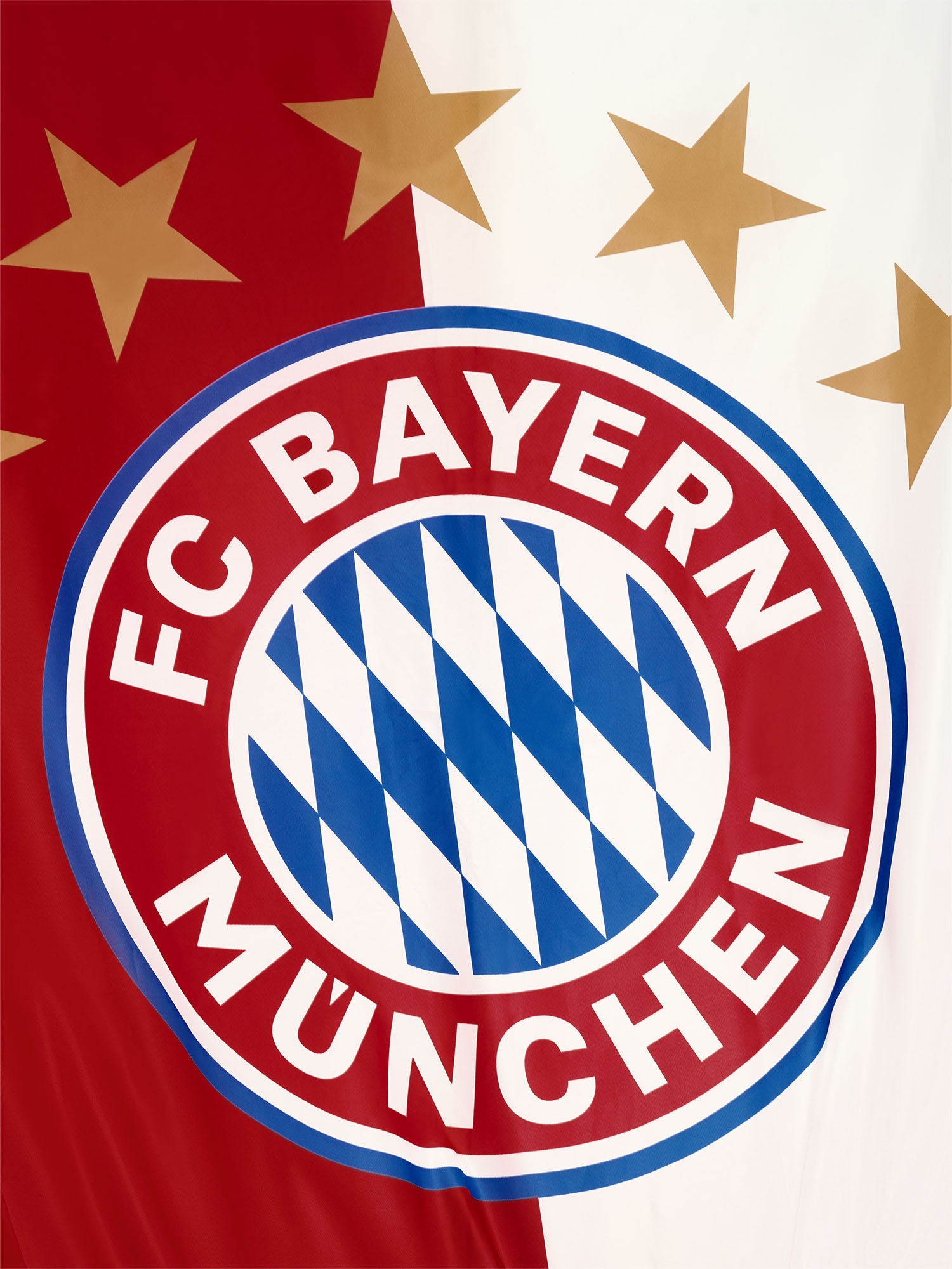 recyceltem BAUR »FC | Bayern München Sterne Polyester 150x400 Hissfahne Hochformat Fahne cm«, Logo Aus 5 FC Bayern