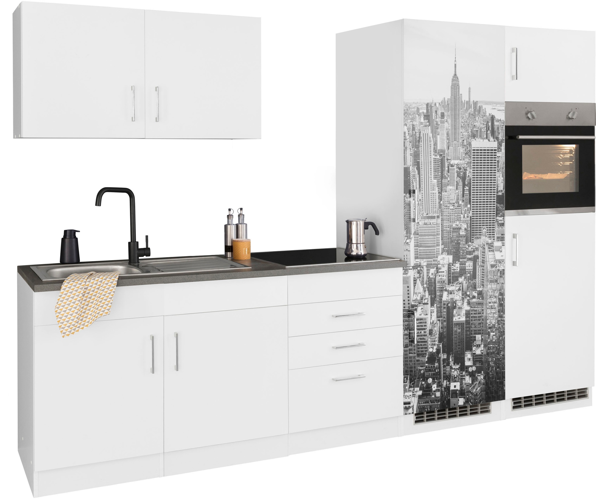 KOCHSTATION Küchenzeile "KS-Paris – Küchen mit einzigartigen Fotomotiven au günstig online kaufen
