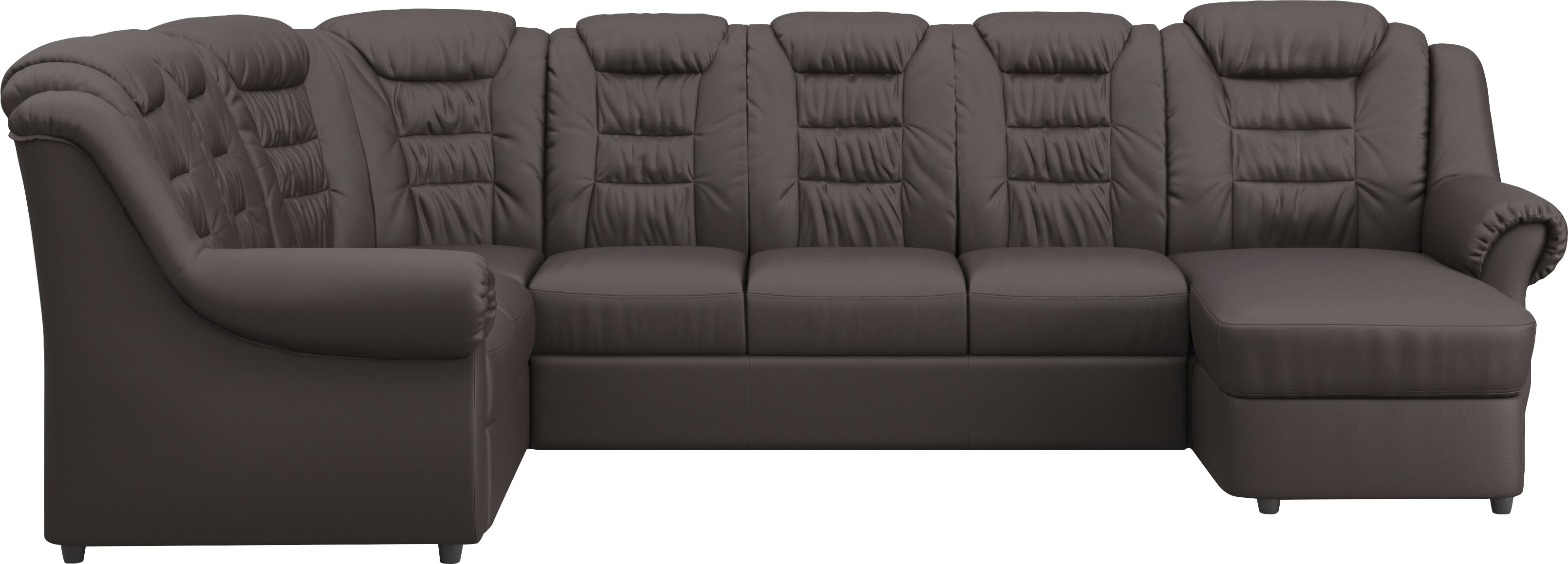 Thumbnail - Home affaire Wohnlandschaft "Boston U-Form" mit hoher Rückenlehne, wahlweise mit Bettfunktion & Stauraum