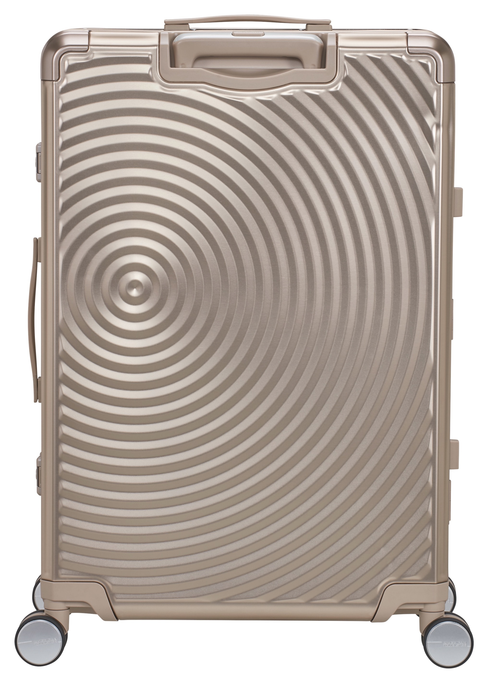 American Tourister® Hartschalen-Trolley »SOUNDBOX ALU, verschiedene Größen und Farben«, 4 Rollen, Hartschalen-Koffer zwei TSA-Schlösser Aluminium-Koffer