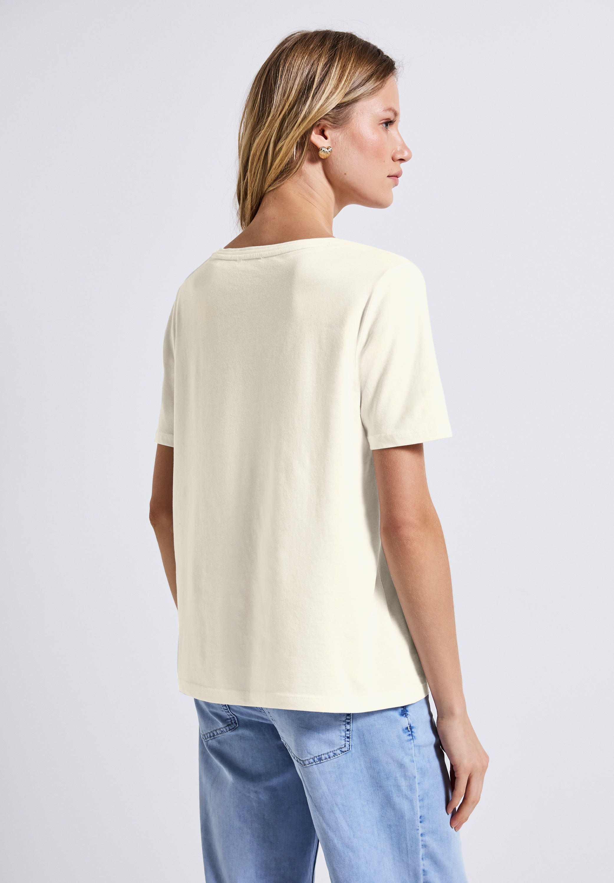 STREET ONE T-Shirt, mit V-Ausschnitt