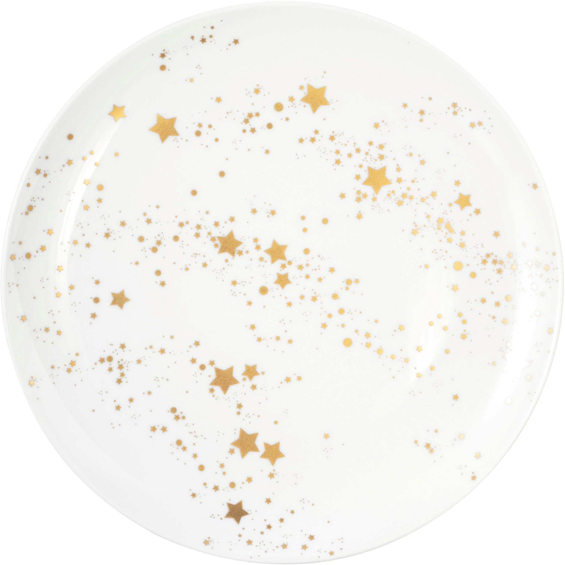 Seltmann Weiden Frühstücksteller "Liberty - Golden Stars" Teller rund 22,5 cm