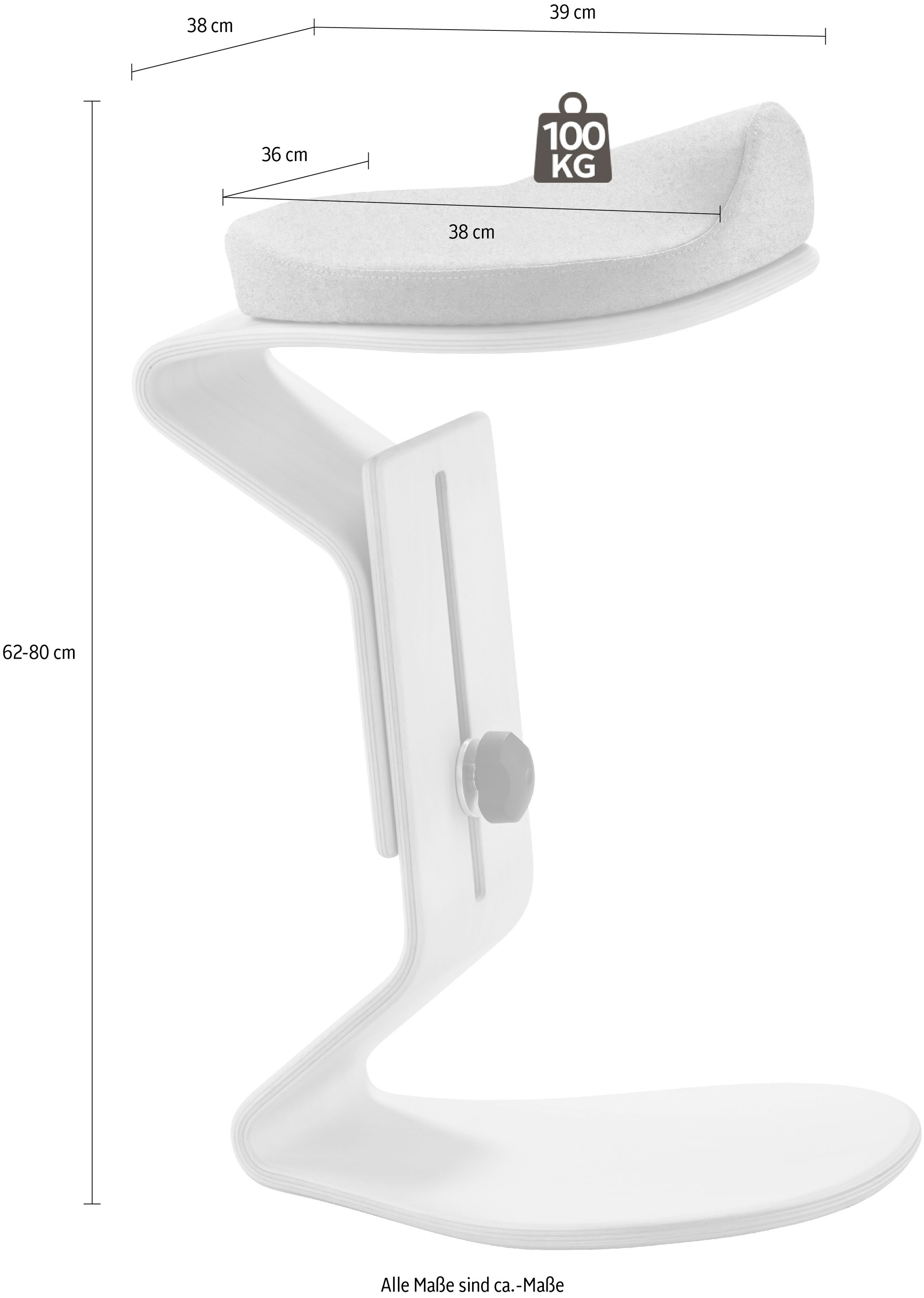 Mayer Sitzmöbel Arbeitshocker "Hocker myERCOLINO mit Comfortsitz" ermöglich günstig online kaufen