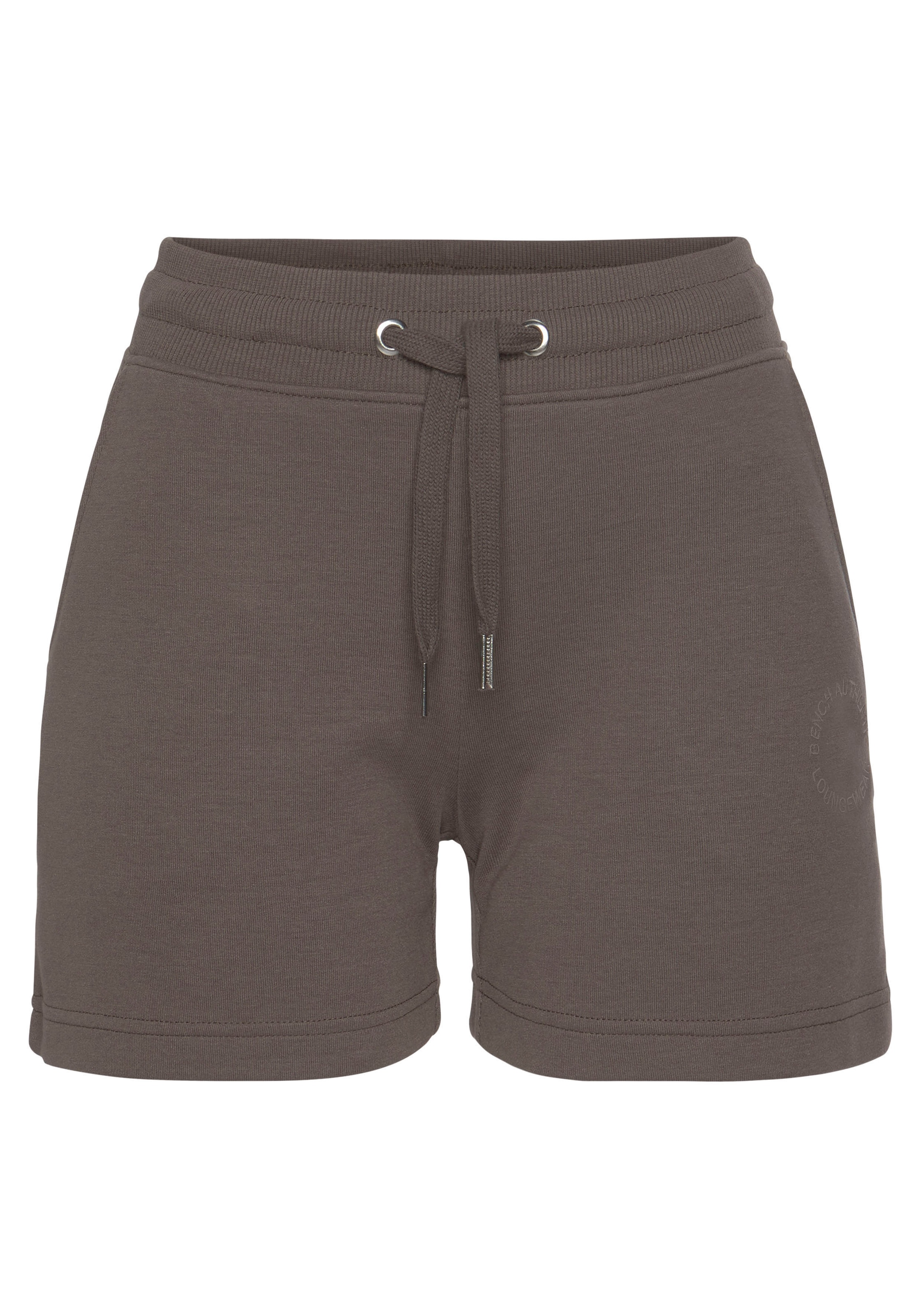 Bench. Loungewear Sweatshorts »mit Logostickerei«, und seitlichen Taschen, Loungeanzug