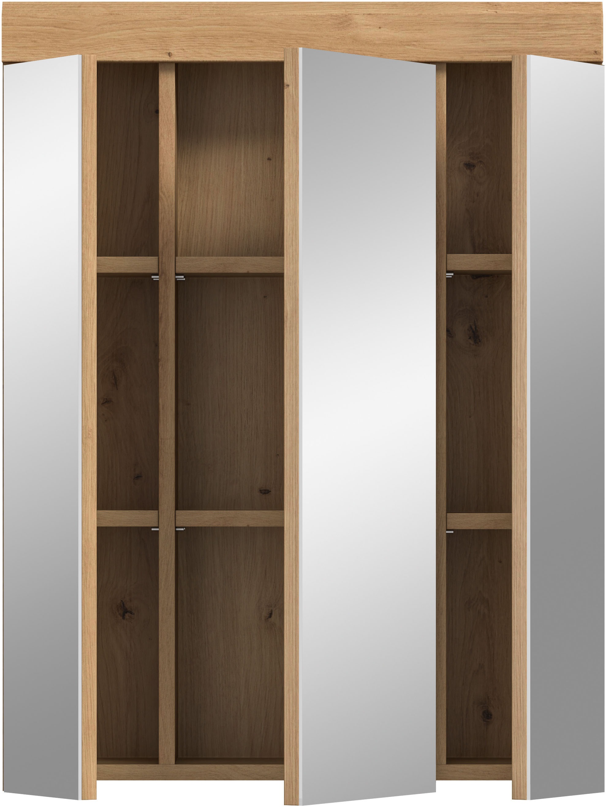 Thumbnail - welltime Badezimmerspiegelschrank "SIENA, Breite 60cm, 3 Spiegeltüren, 9 Fächer, 6 Einlegeböden" TOPSELLER, in verschied...