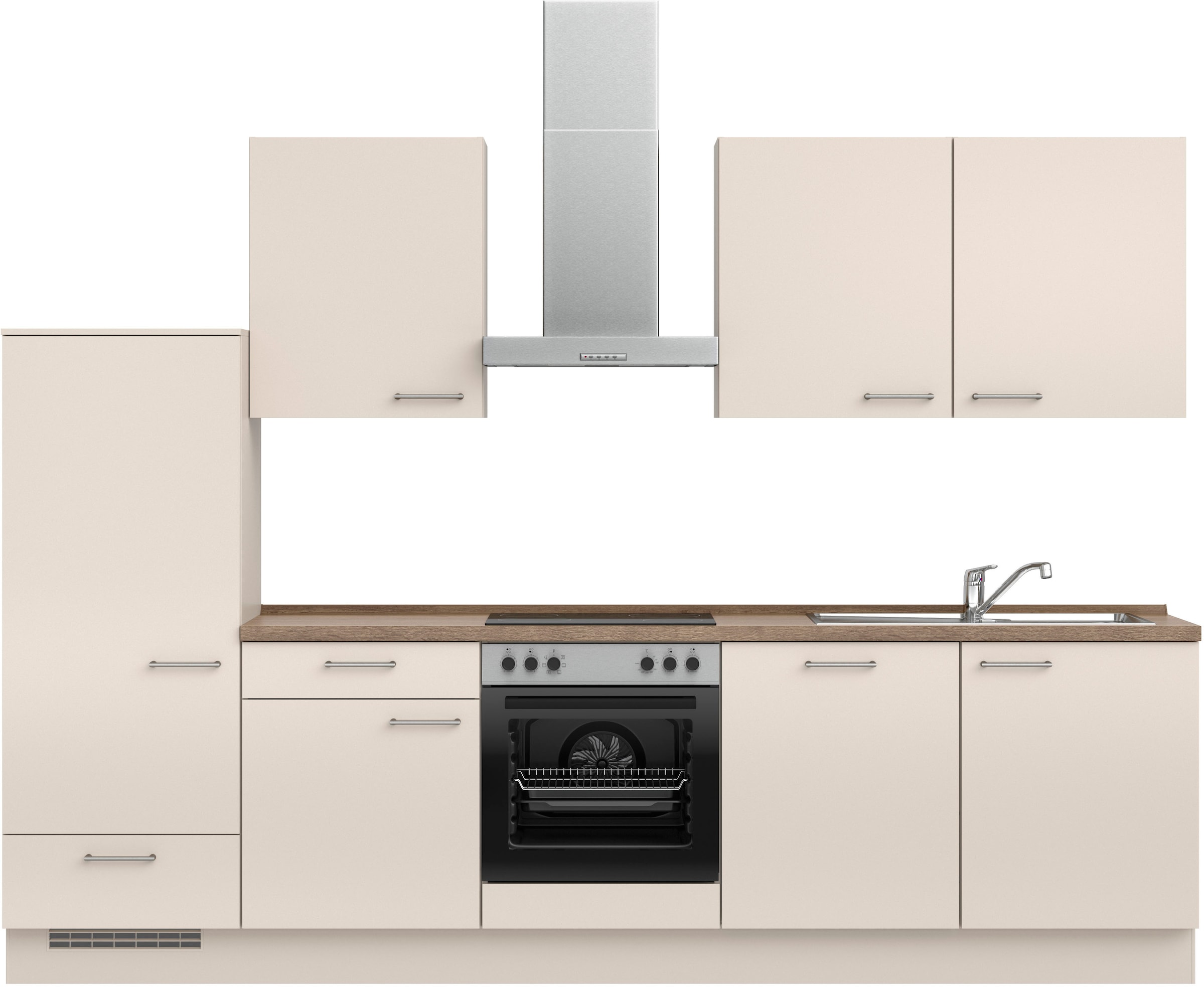 nobilia Küchenzeile ""Laser I", Ausrichtung wählbar, Breite 300 cm" vormont günstig online kaufen