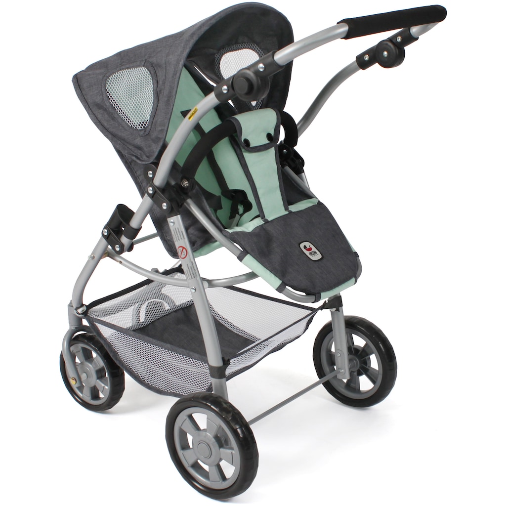 CHIC2000 Kombi-Puppenwagen »Emotion All In 3in1, Grau-Mint«