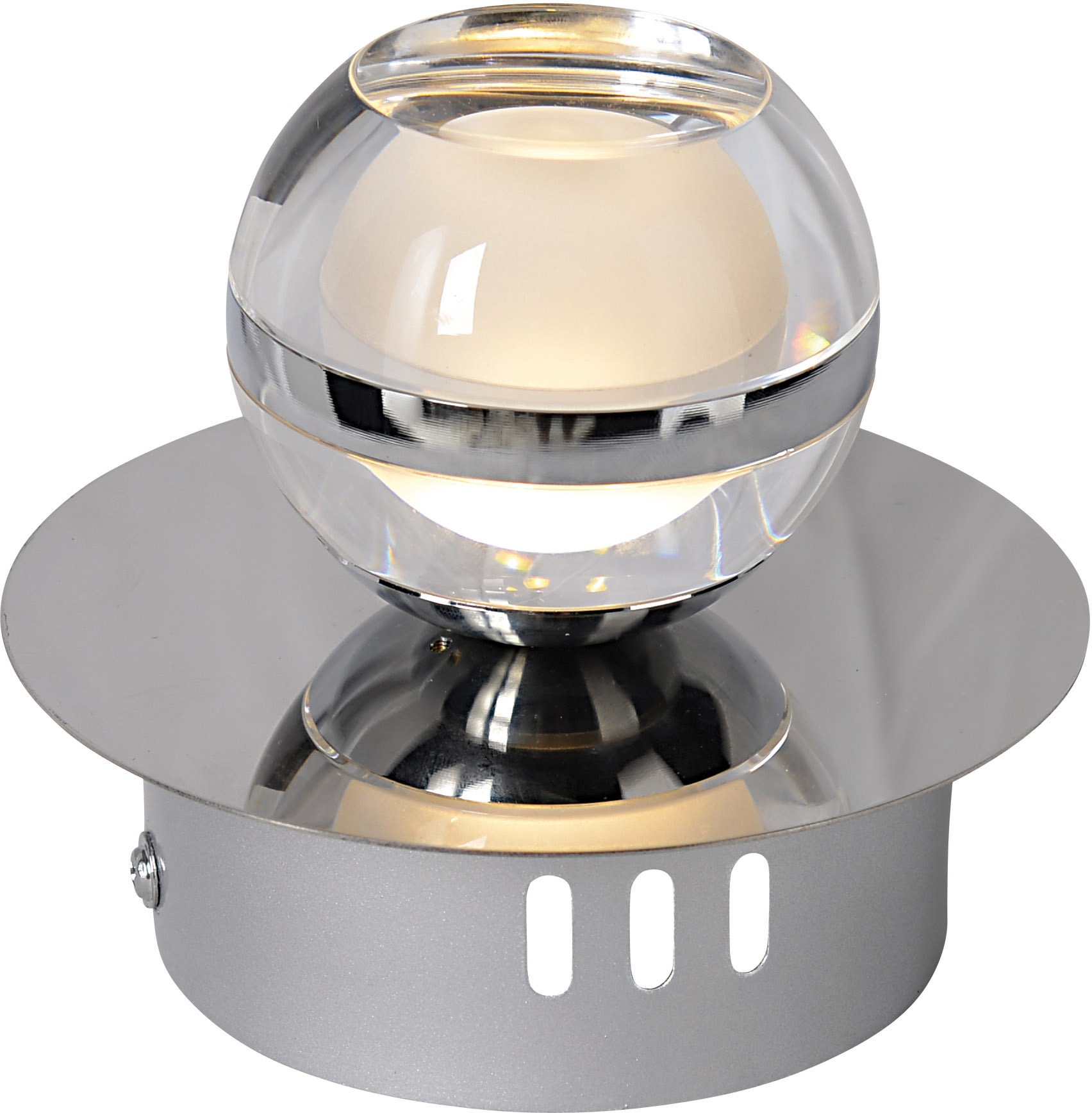 näve LED Wandstrahler Sphere, LED-Board, 1 St., Warmweiß