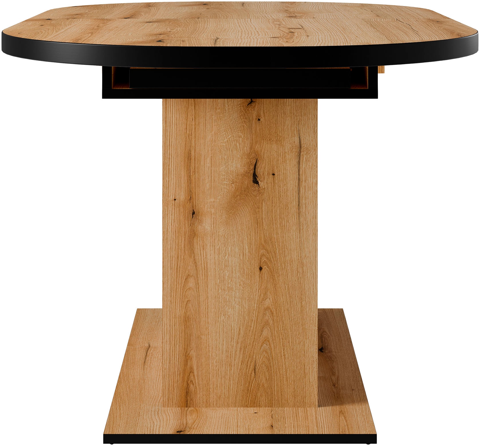 Home affaire Essgruppe »Basel, Tischgruppe mit Ausziehtisch«, (Set, 5 tlg.), BESTSELLER, Sitzgruppe, Tisch, Stühle, ovale Tischplatte, Säulentisch