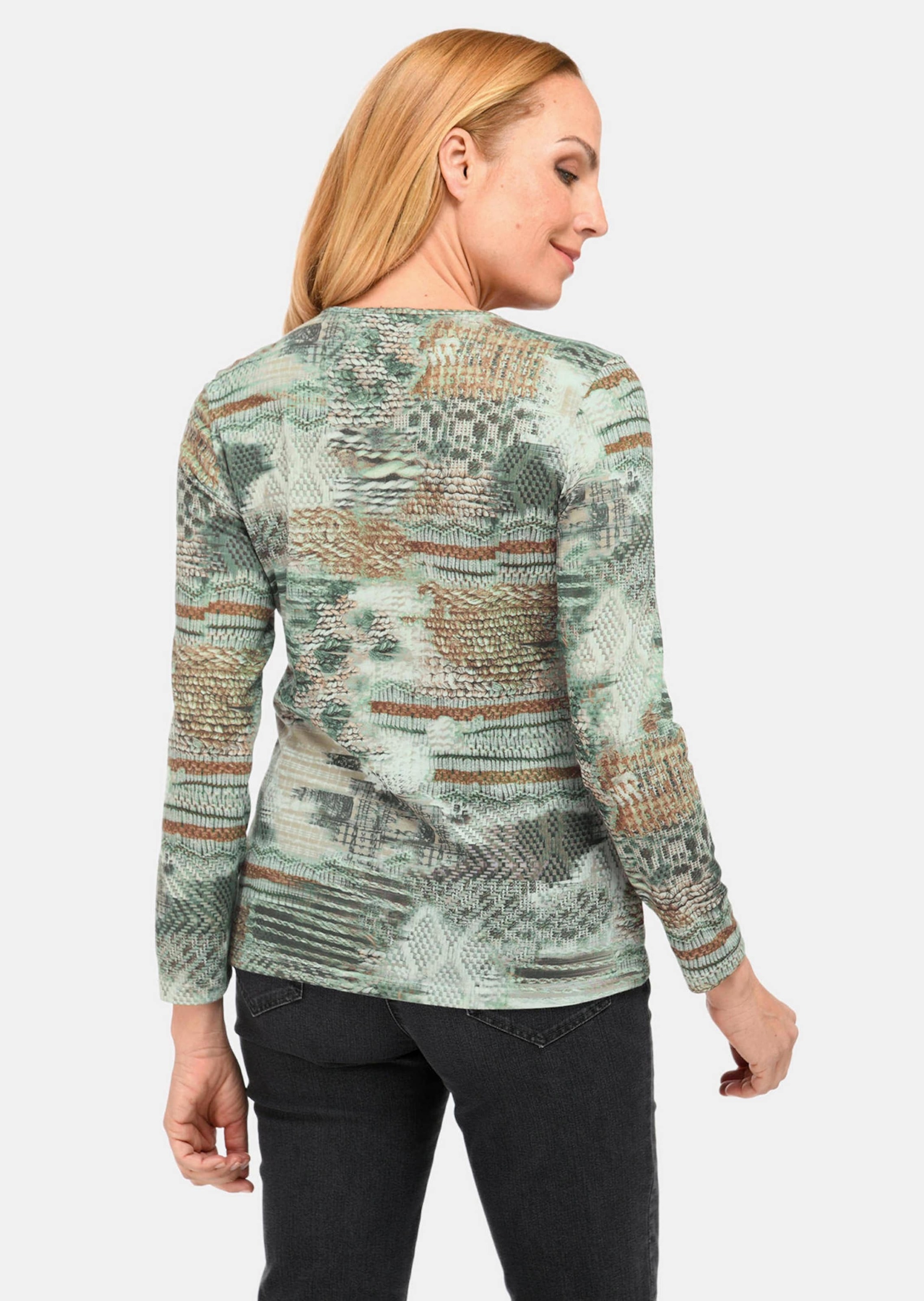 GOLDNER Print-Shirt "Leichtes Druckshirt mit Allover-Design" günstig online kaufen