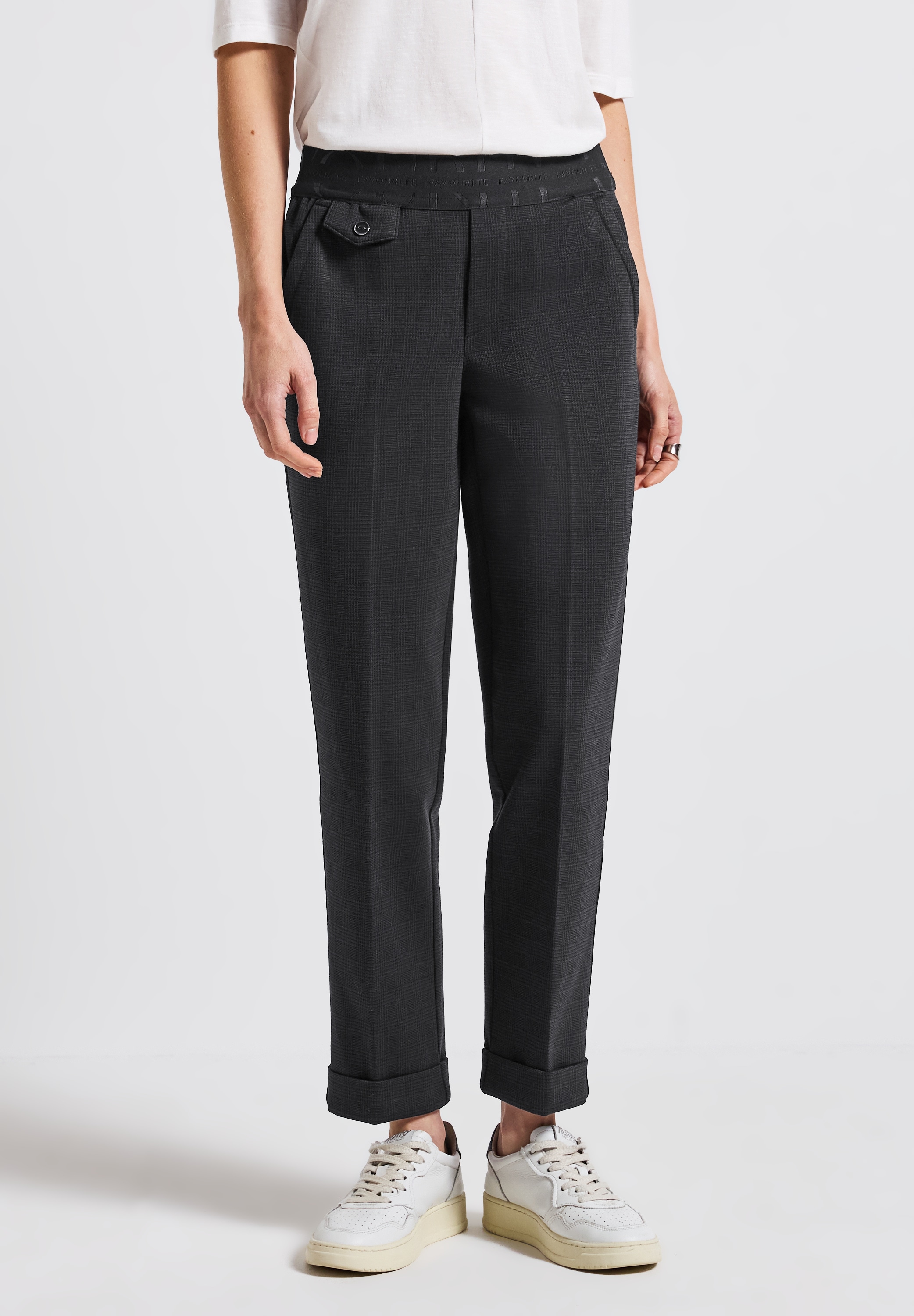 STREET ONE Chinohose, Middle Waist günstig online kaufen