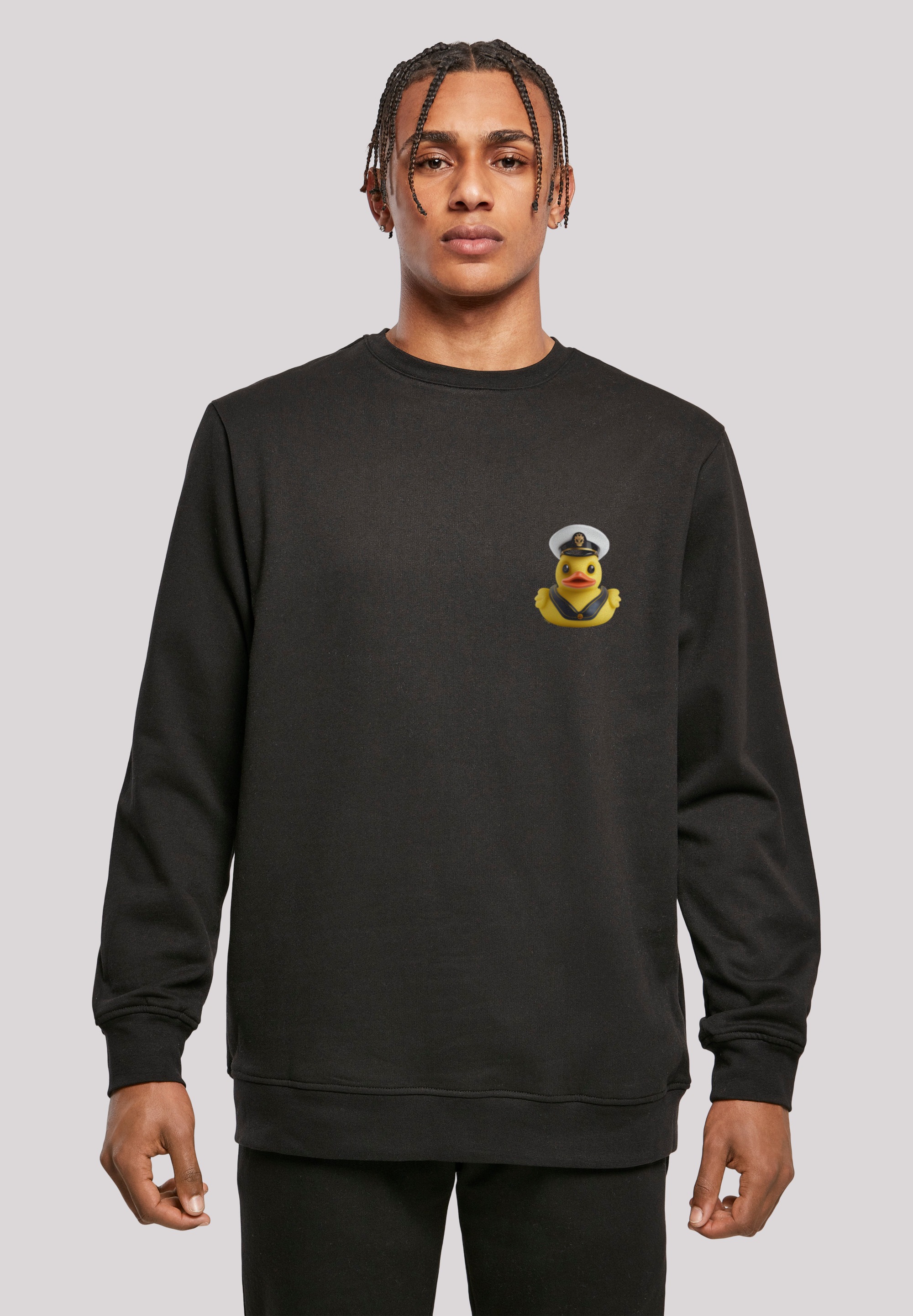 F4NT4STIC Kapuzenpullover "Rubber Duck Captain CREW", Print