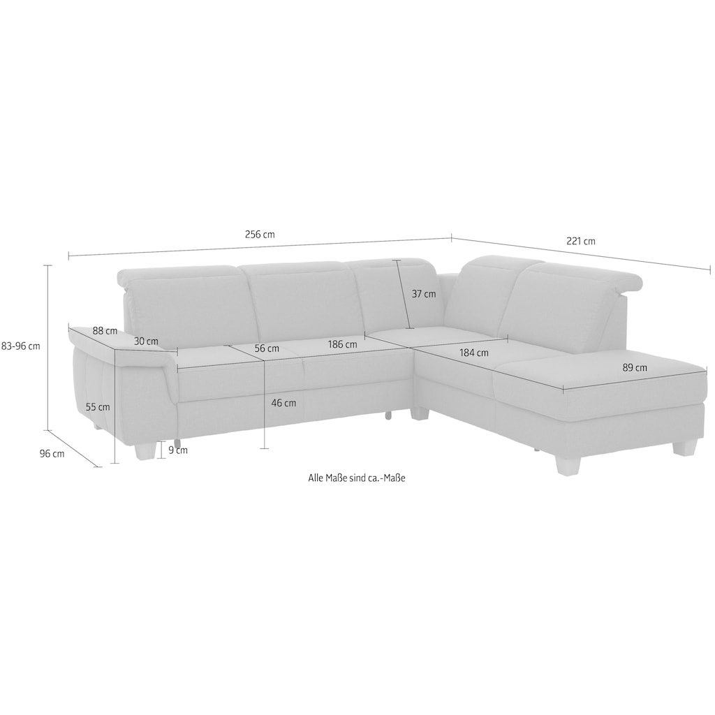 Home affaire Ecksofa »Dalia L-Form«