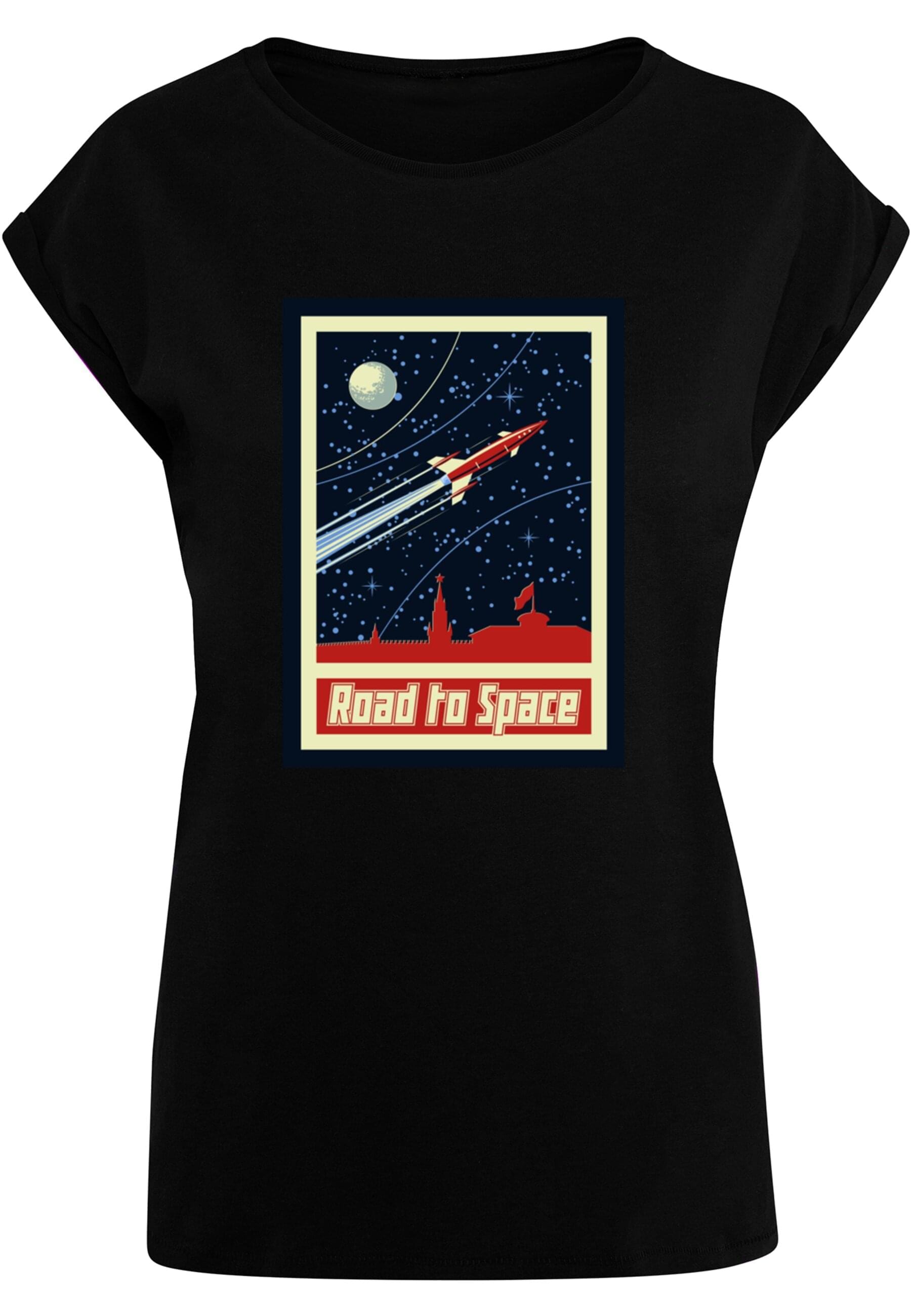 MisterTee T-Shirt "MisterTee Damen Ladies Road To Space Box Tee" 1 Stk. tlg günstig online kaufen