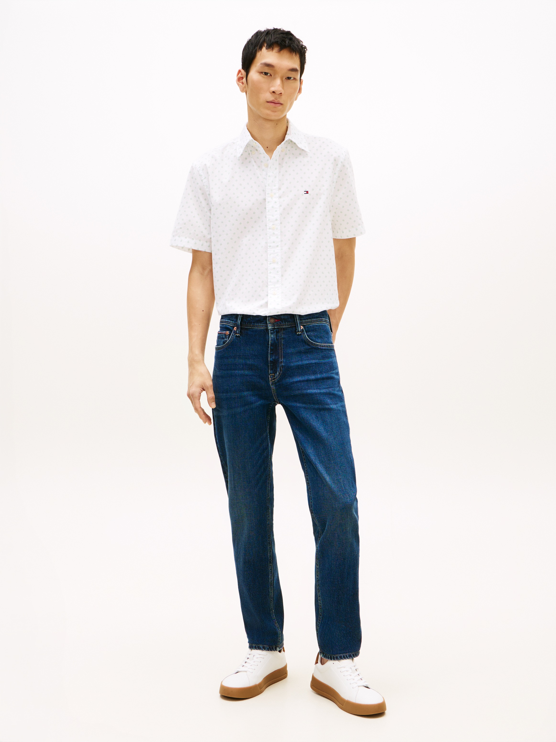 Thumbnail - Tommy Hilfiger Kurzarmhemd "FLEX POPLIN PRINT Regular Fit"